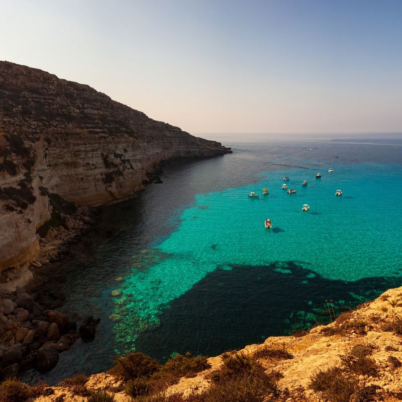 View of Tabaccara, Lampedusa, Italy