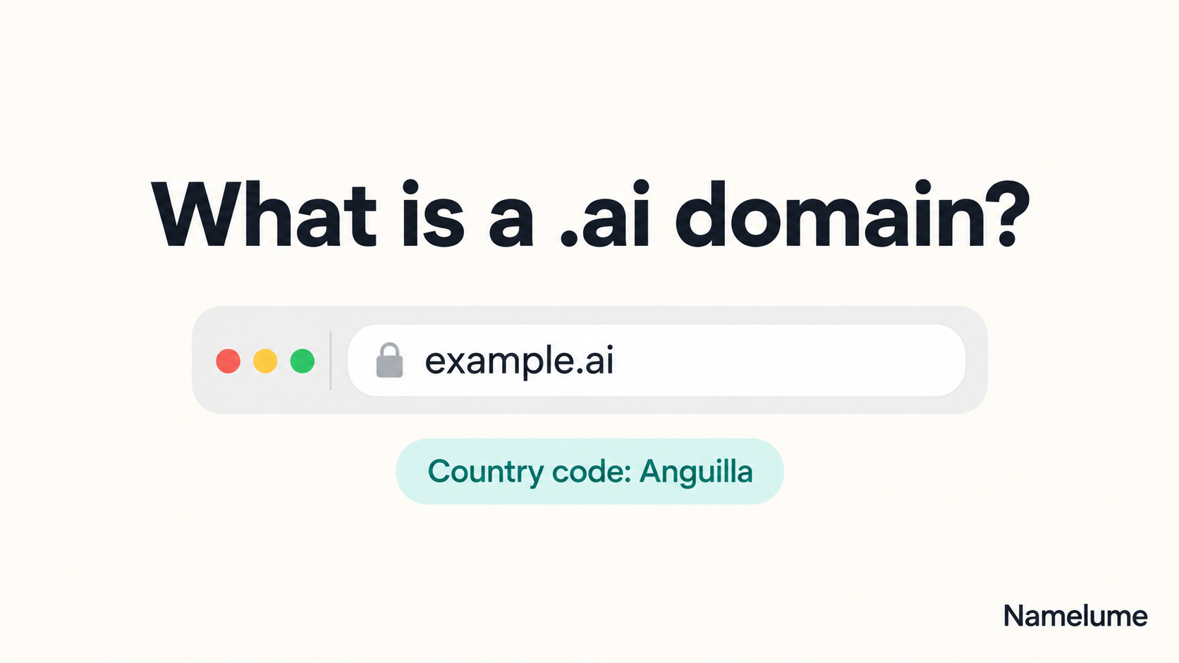 ai domain meaning: the web address example.ai with the label Anguilla country code