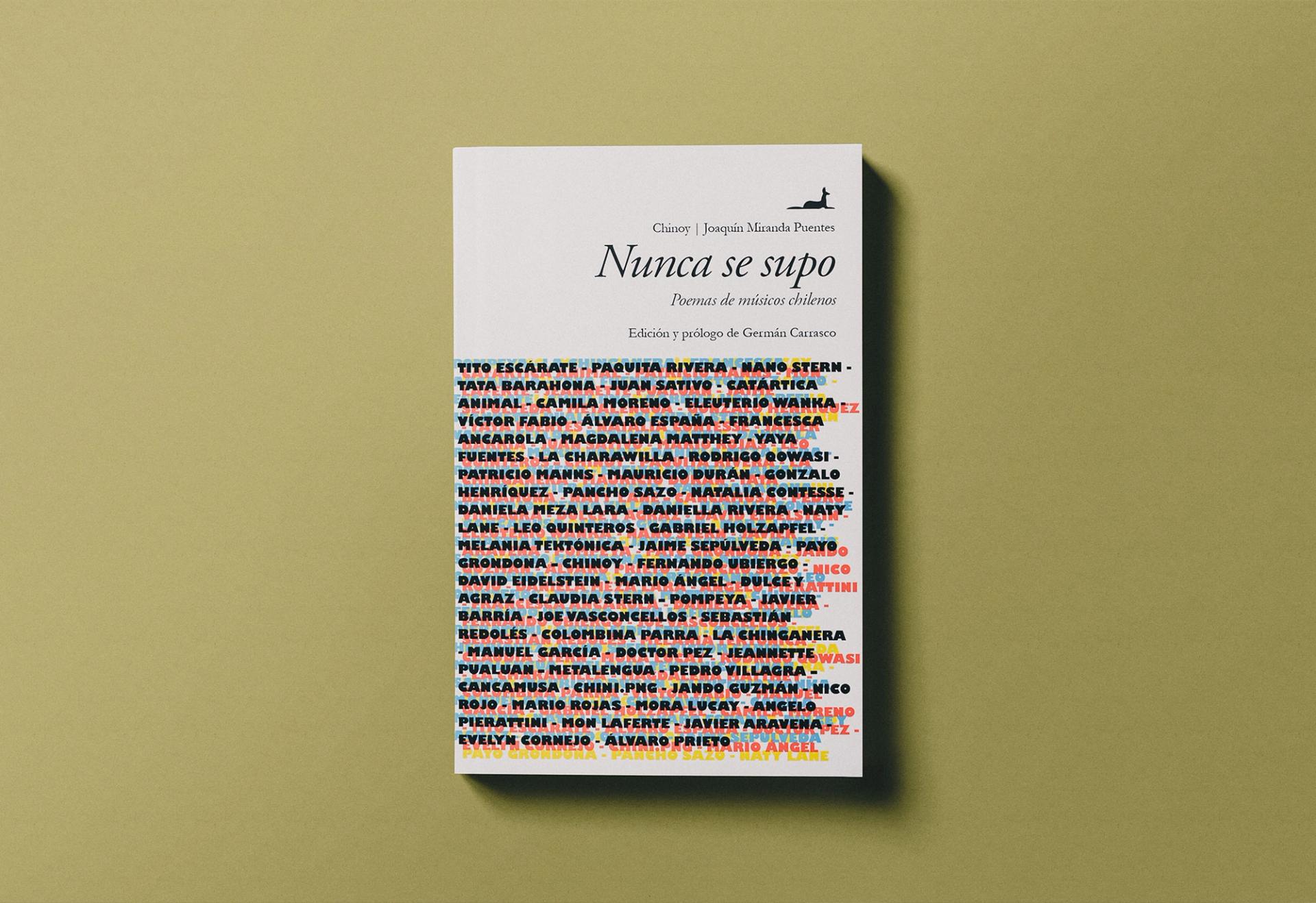 Lanzamiento libro "Nunca se supo" poemas de músicos chilenos por Chinoy