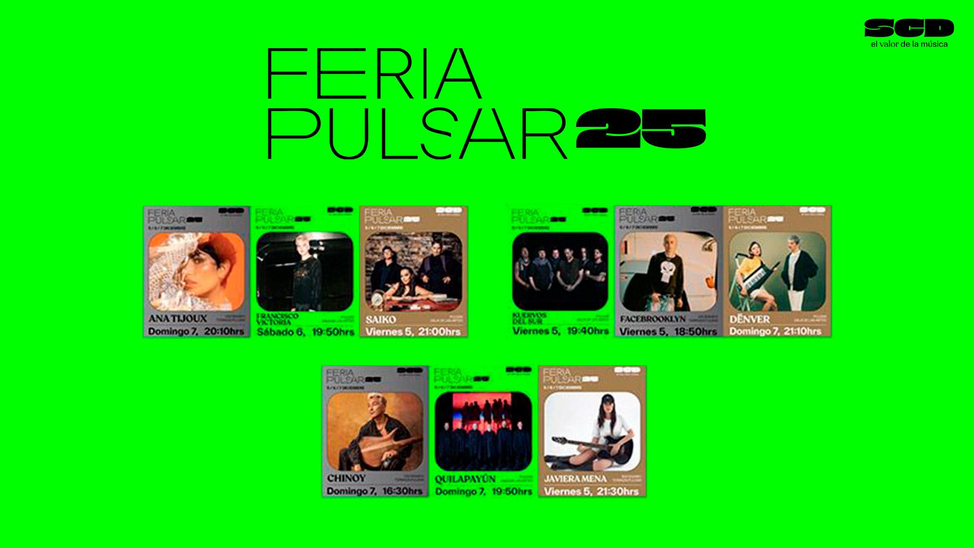 Feria pulsar anuncia horarios de su versión 2025 e inicia venta de tickets por día: primera jornada cerrará con Javiera Mena