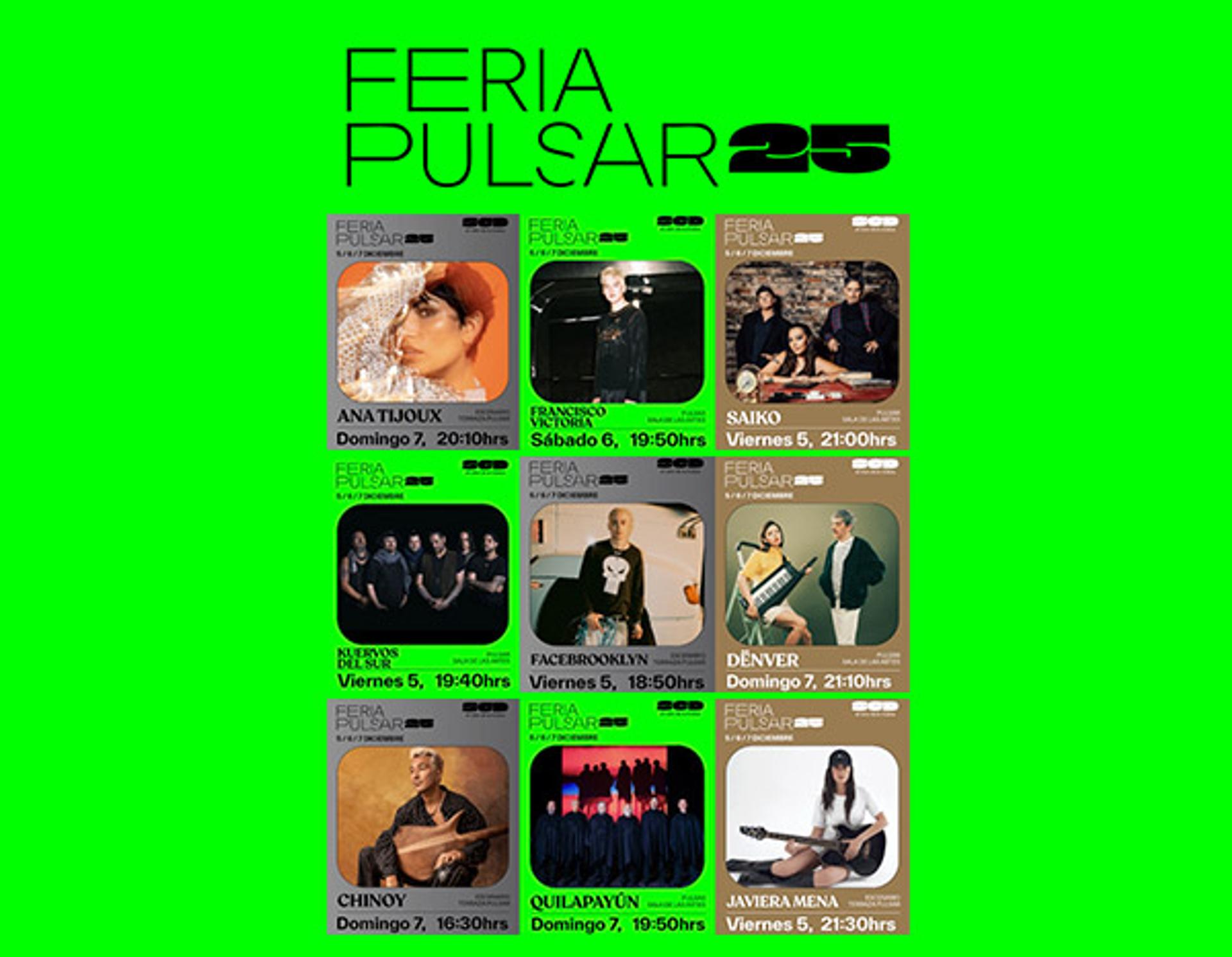 Feria pulsar anuncia horarios de su versión 2025 e inicia venta de tickets por día: primera jornada cerrará con Javiera Mena