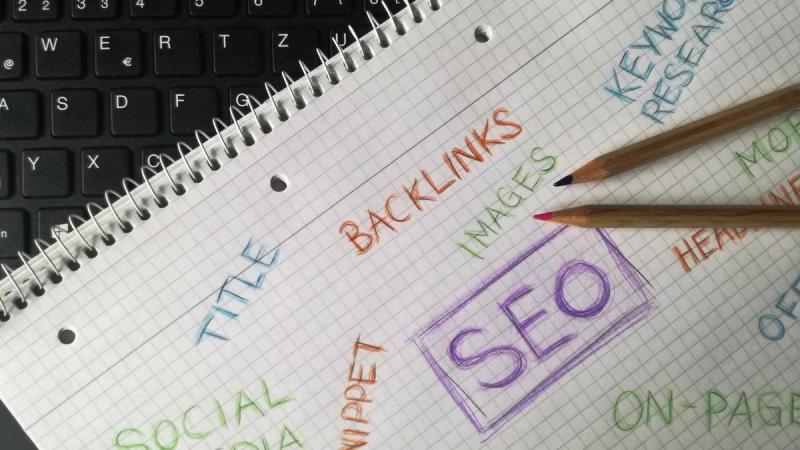 a book with SEO written on it