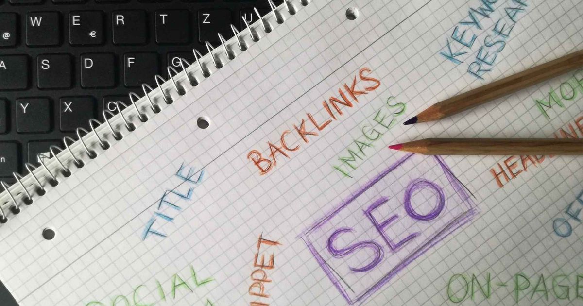 a book with SEO written on it