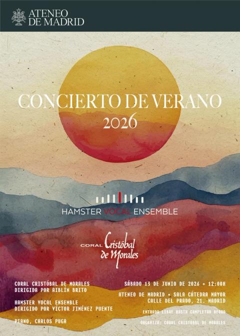 Cartel: Concierto de Verano · Ateneo de Madrid