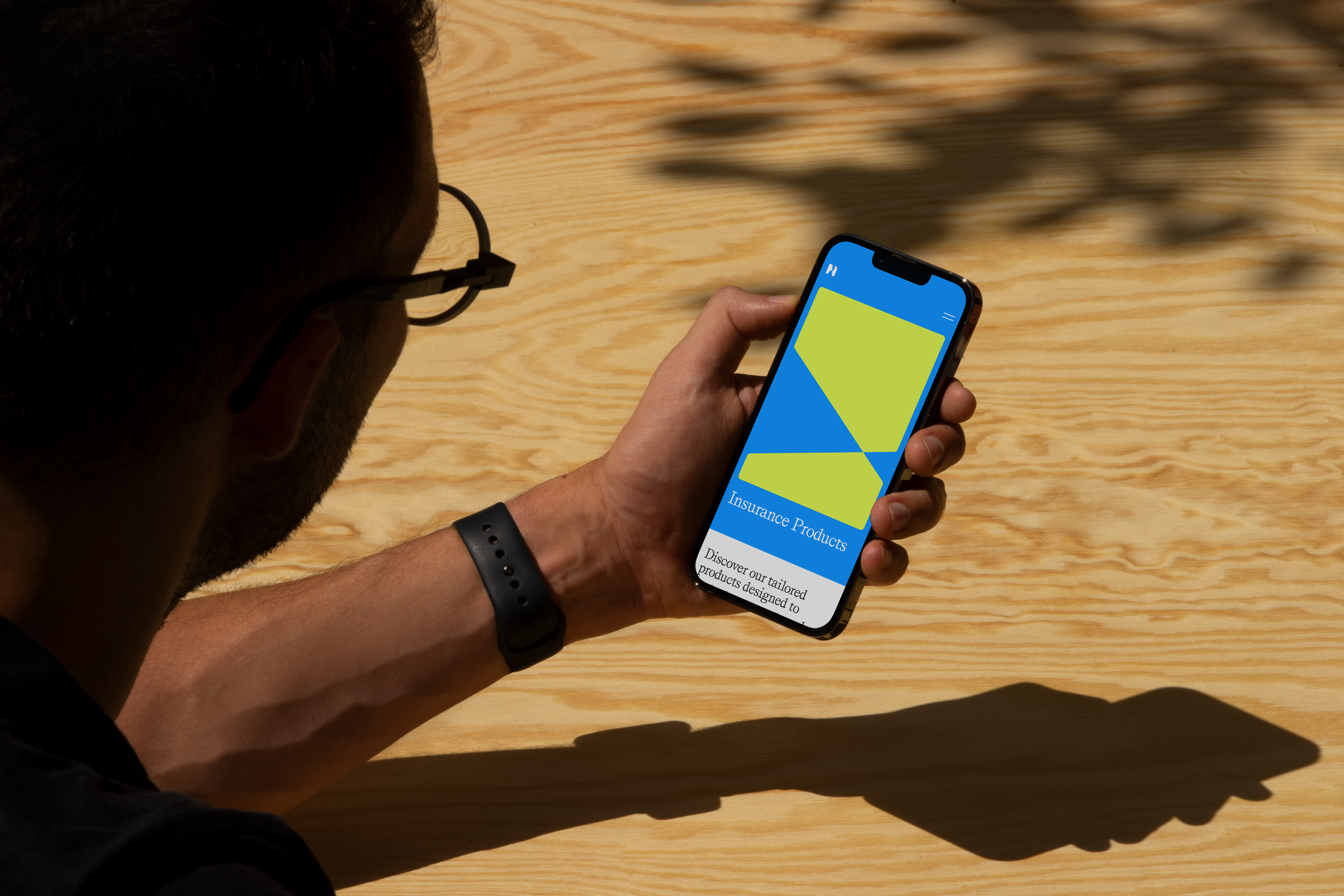 An image of Native brand showing UI and UX and the marketing website in an iphone