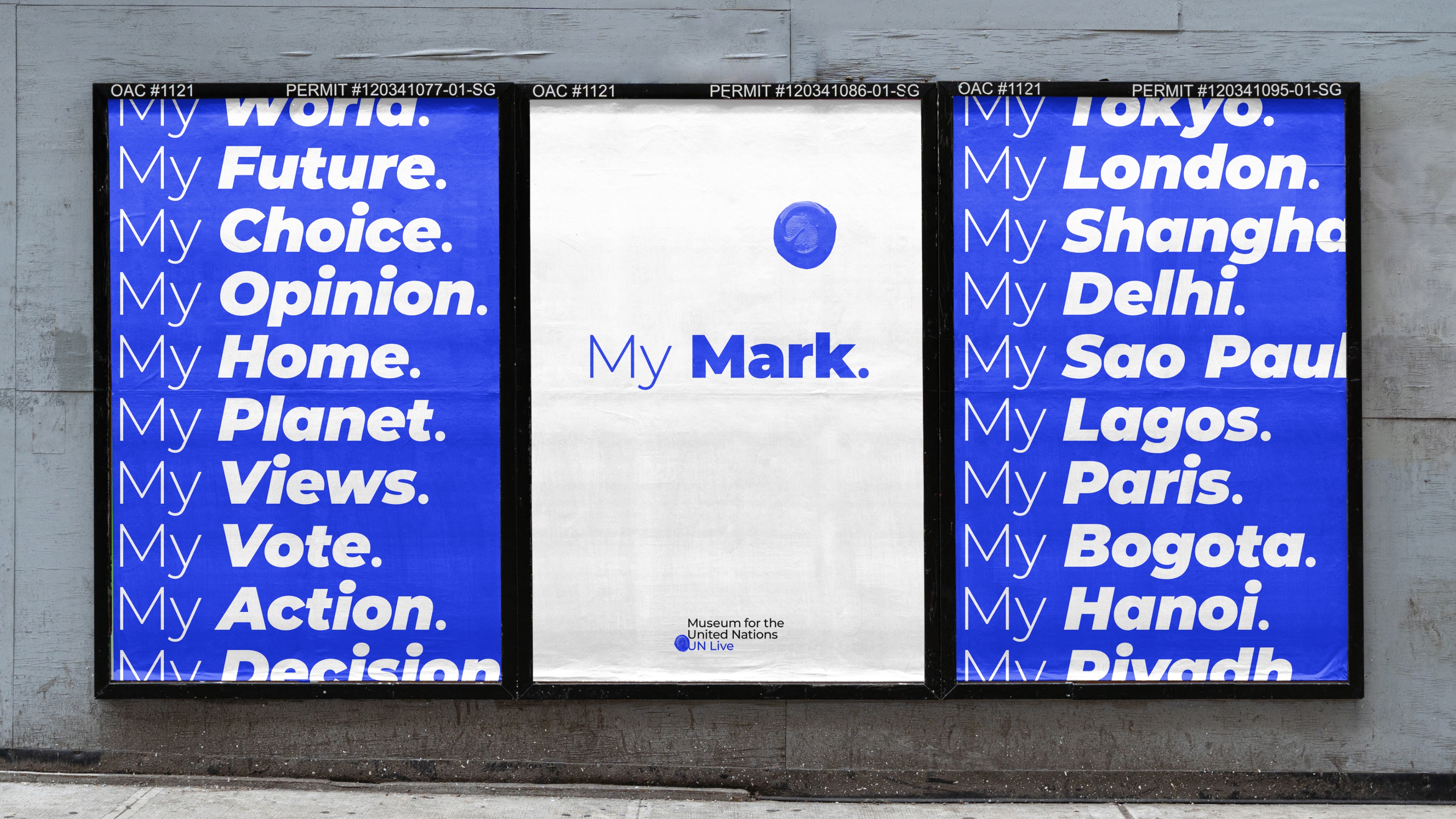 An image of The United Nations as key visual OOH