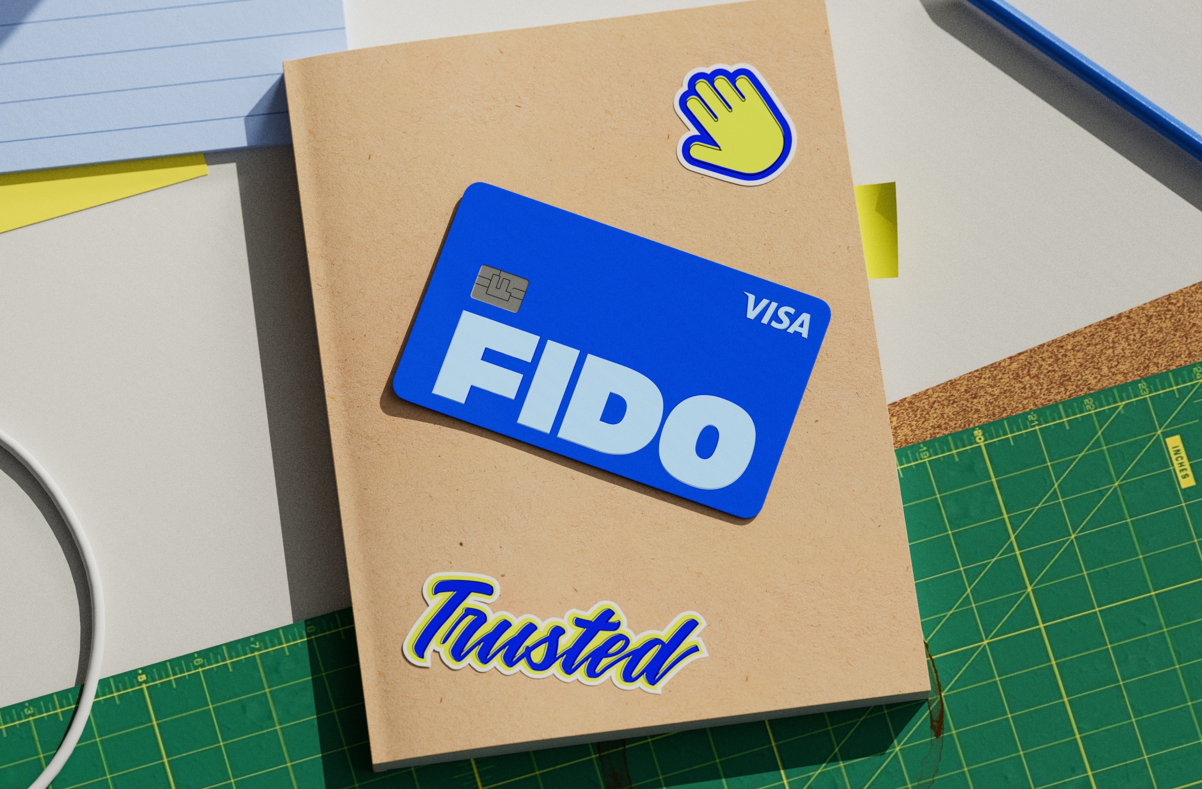 An image of Fido bank brand on a bank card as a key visual for marketing