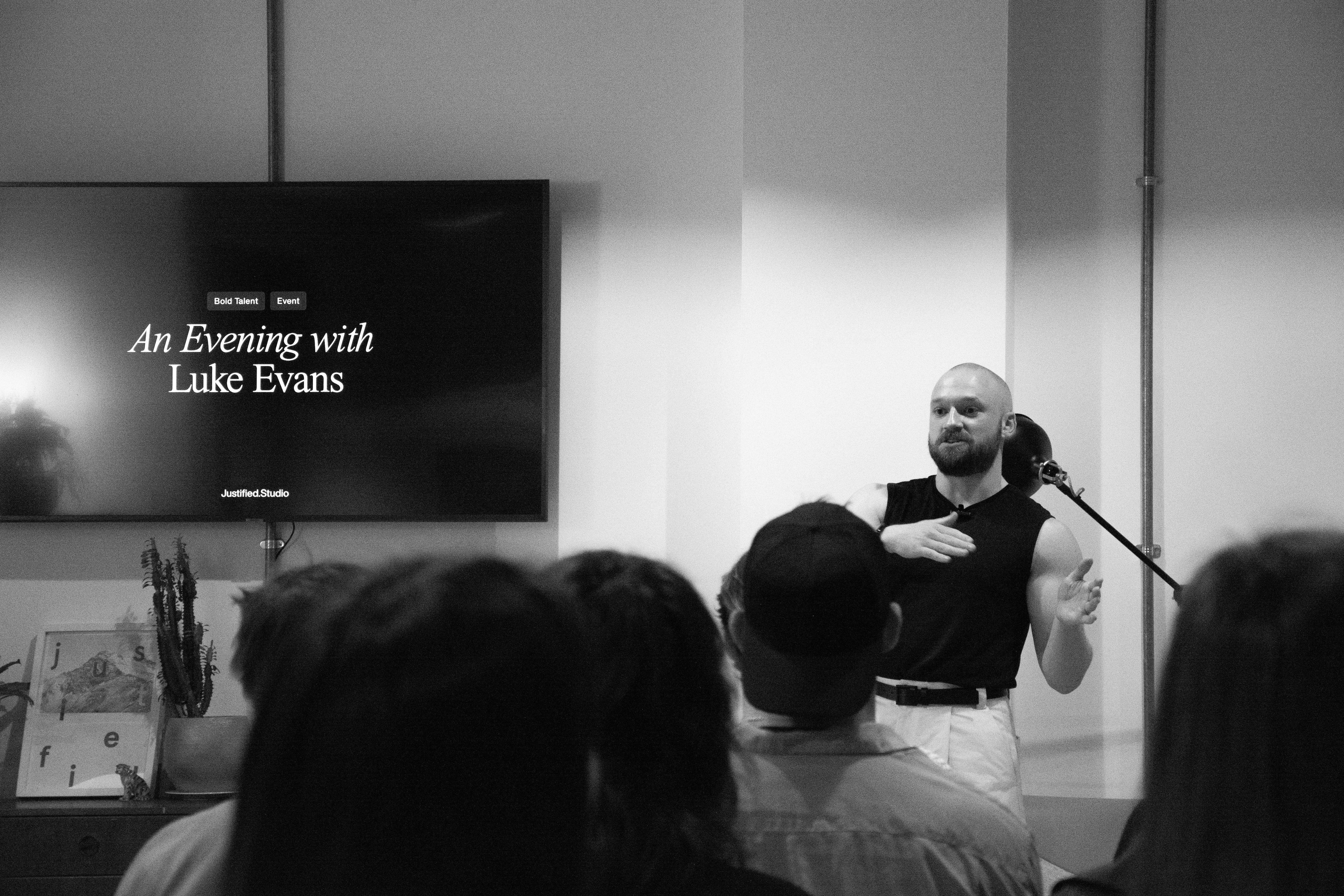 BOLD Talent talk from Luke Evans