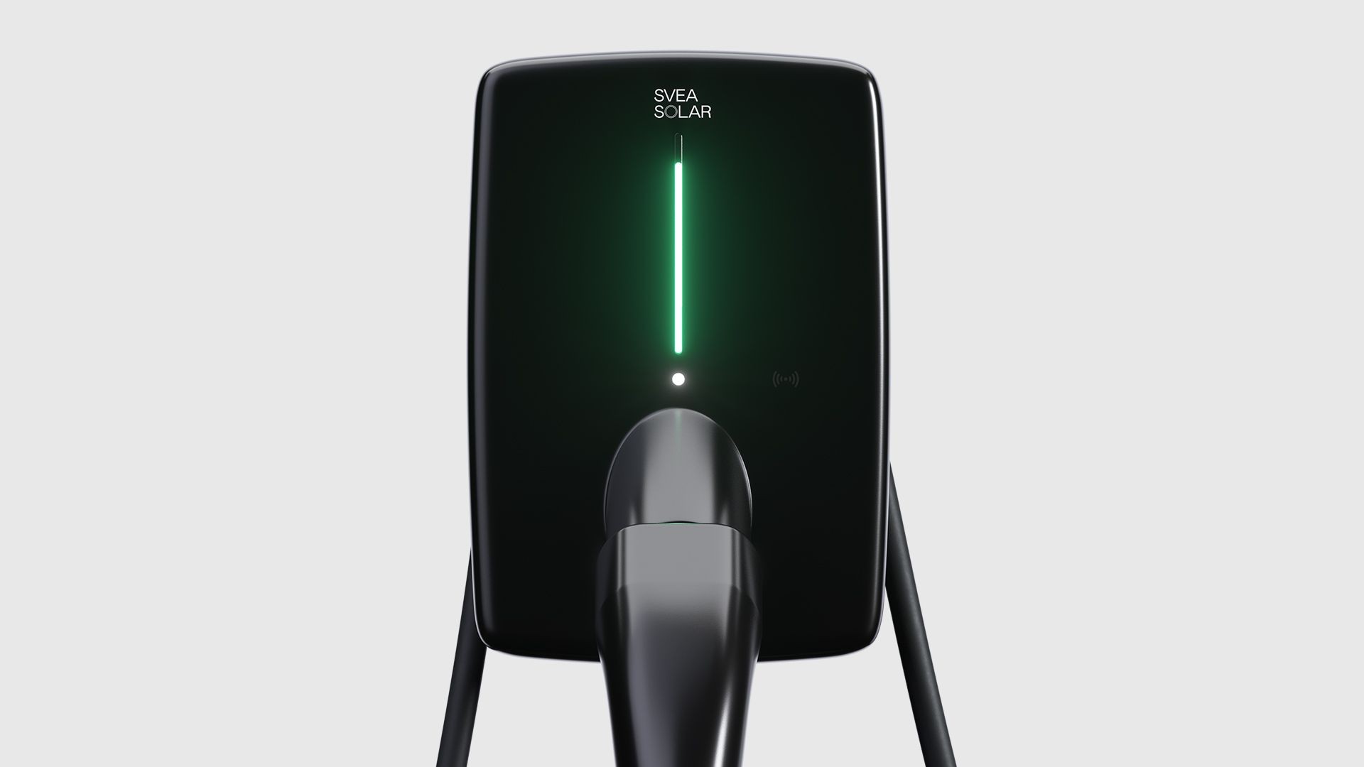 An image of Svea Solar charging plug with a logo on