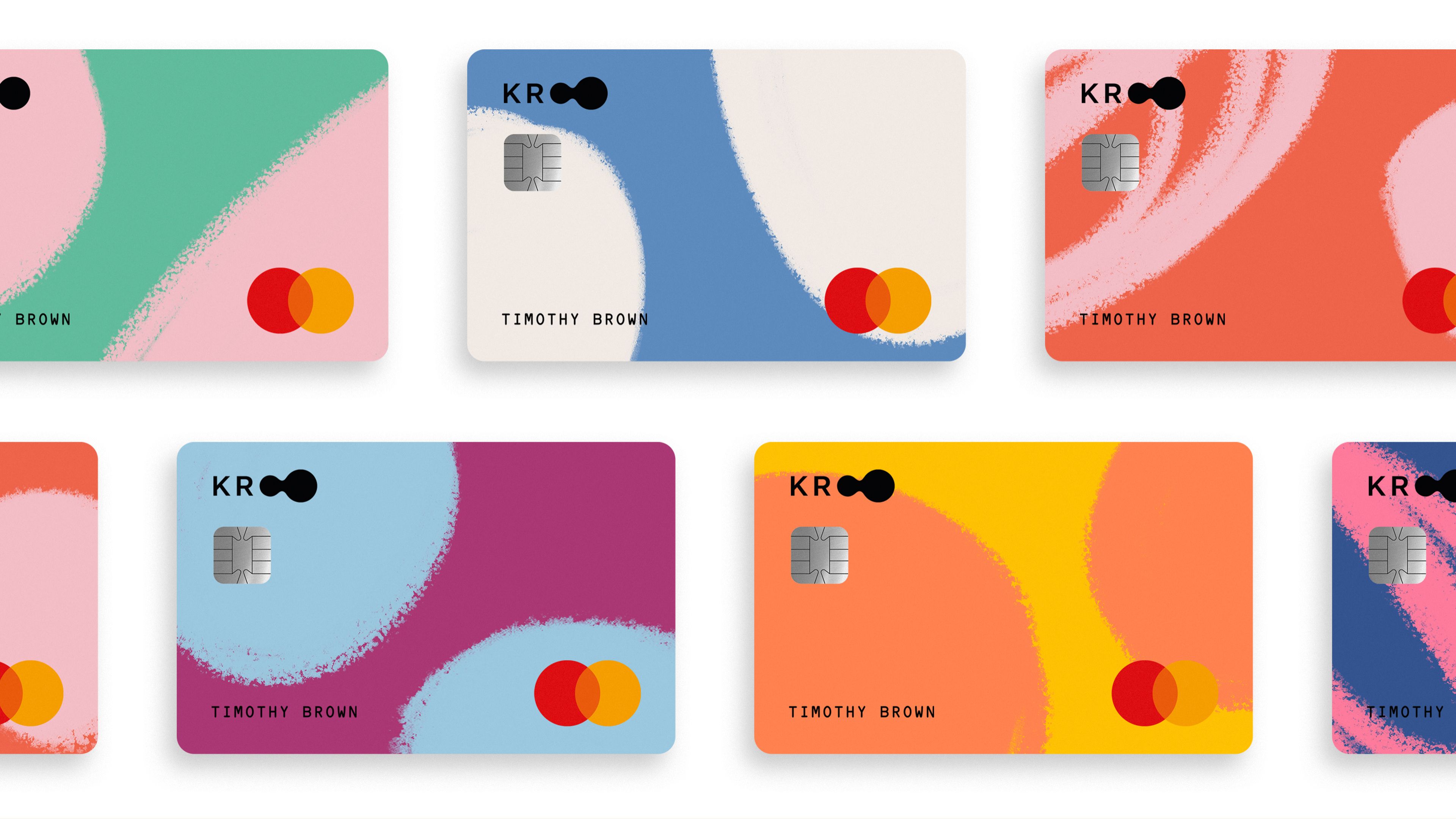 An image of the Kroo bank cards 
