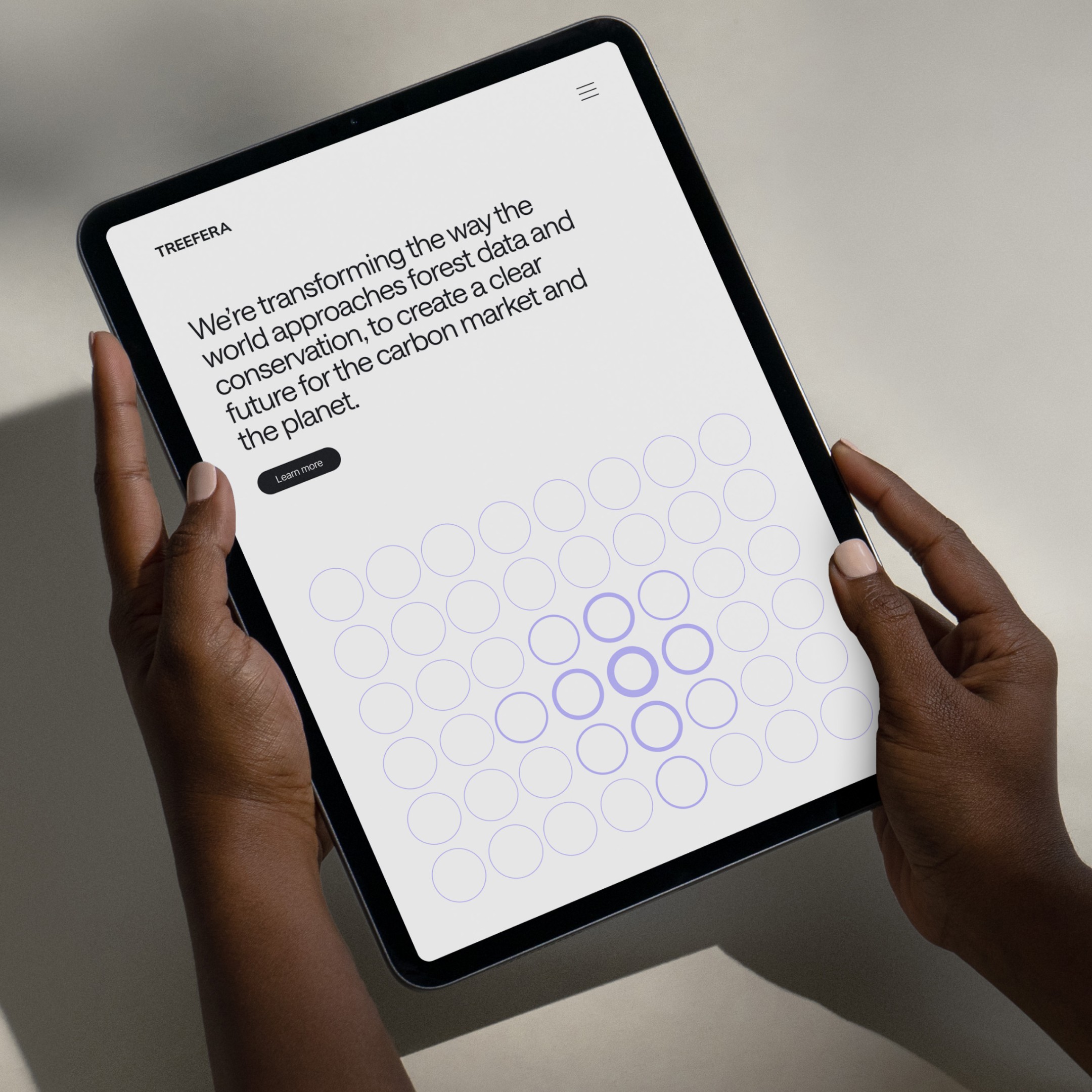 An image of Treefera brand and marketing site