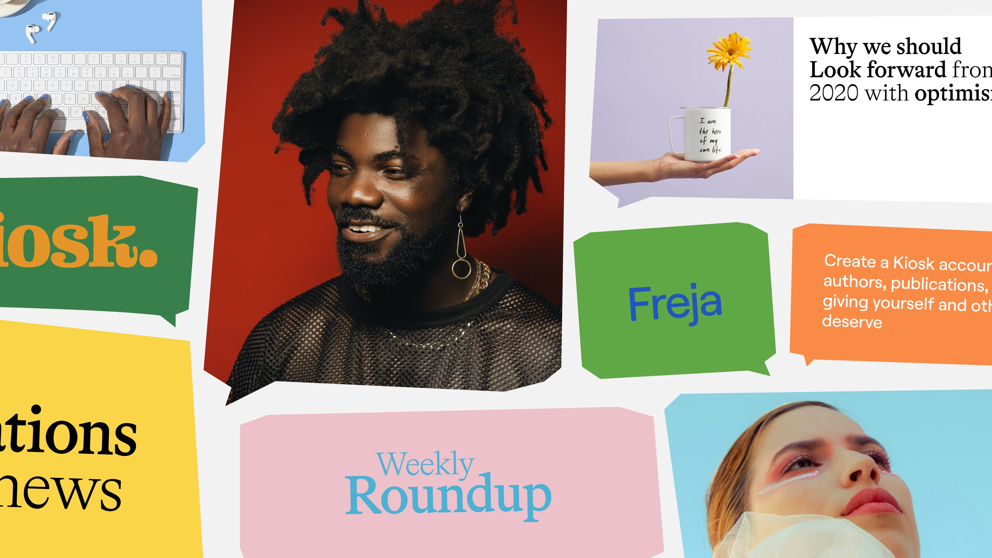 An image of Kiosk newspaper media as a key visual showing photography