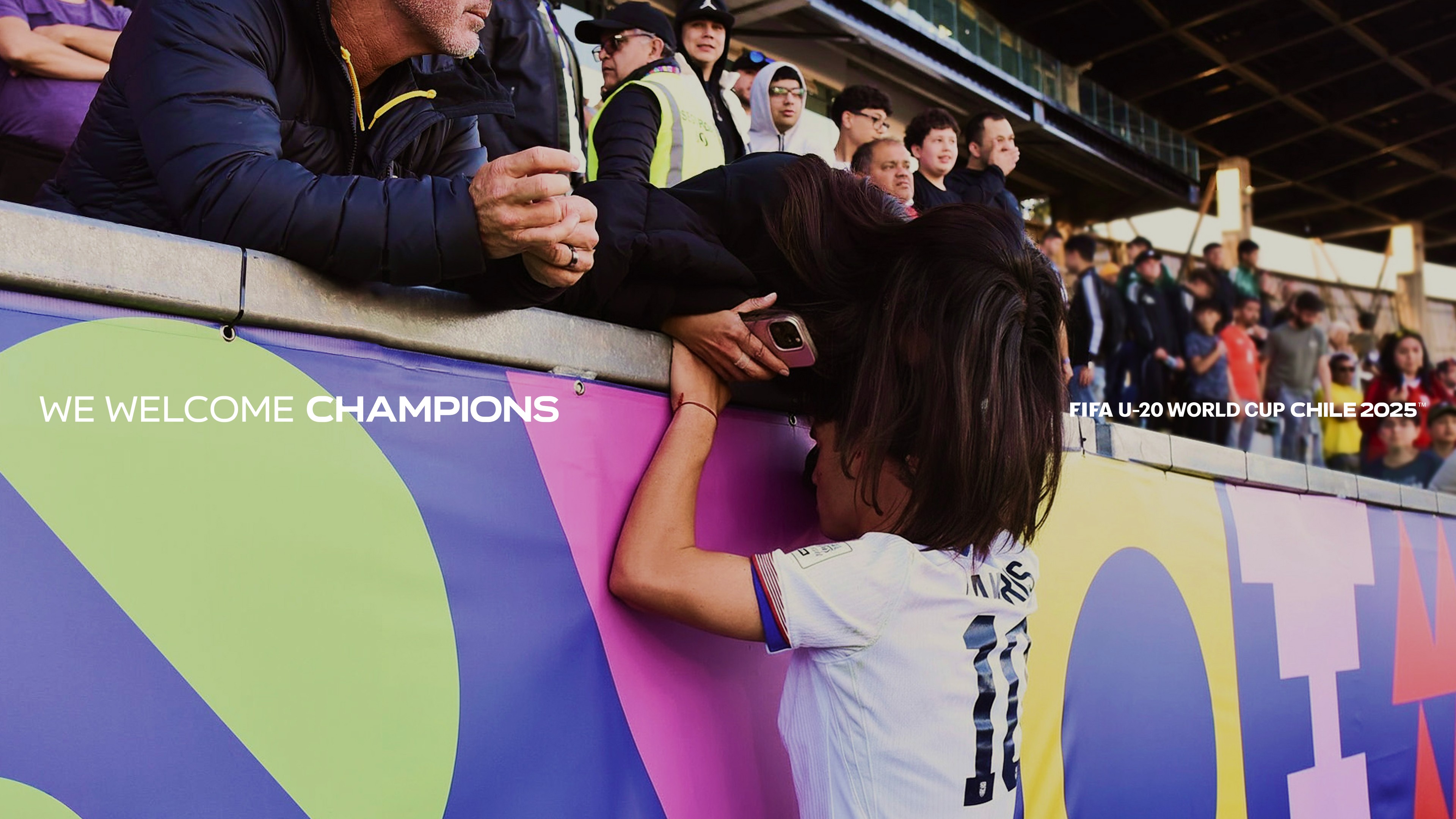 An image of Fifa U20 World Cup Chile logo photography celebration tournament