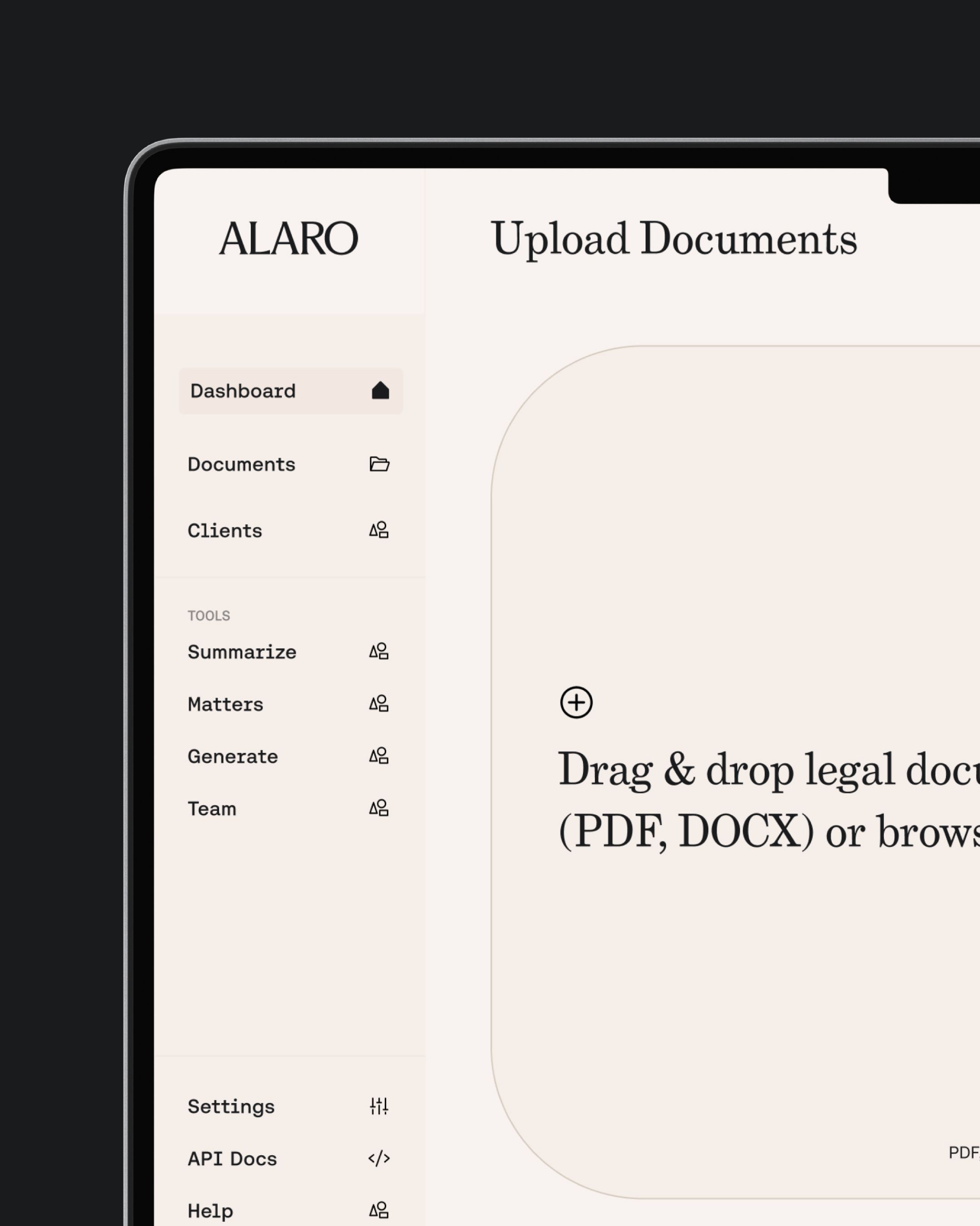 Alaro brand design legal law ai techonolgy branding project 