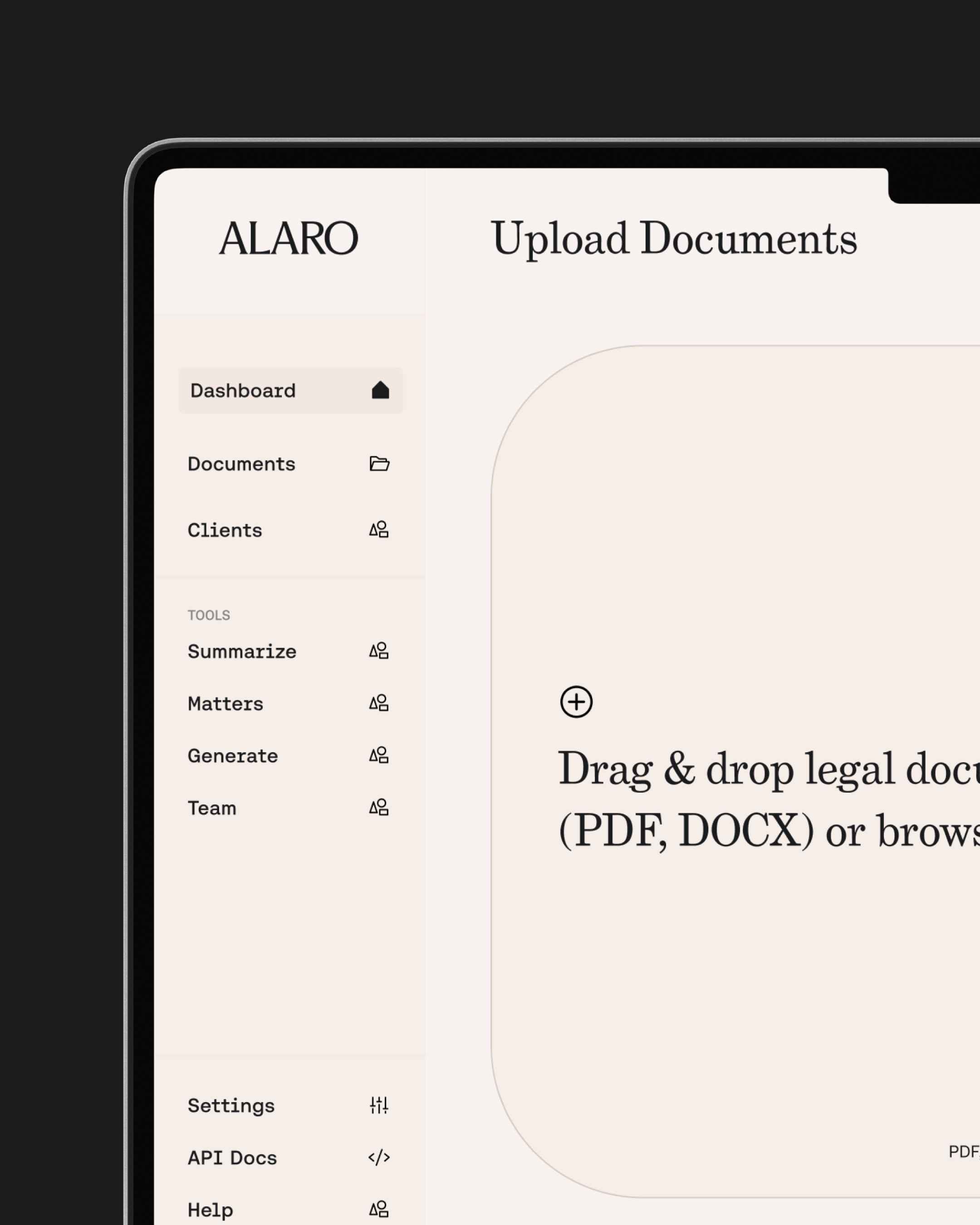 Alaro brand design legal law ai techonolgy branding project