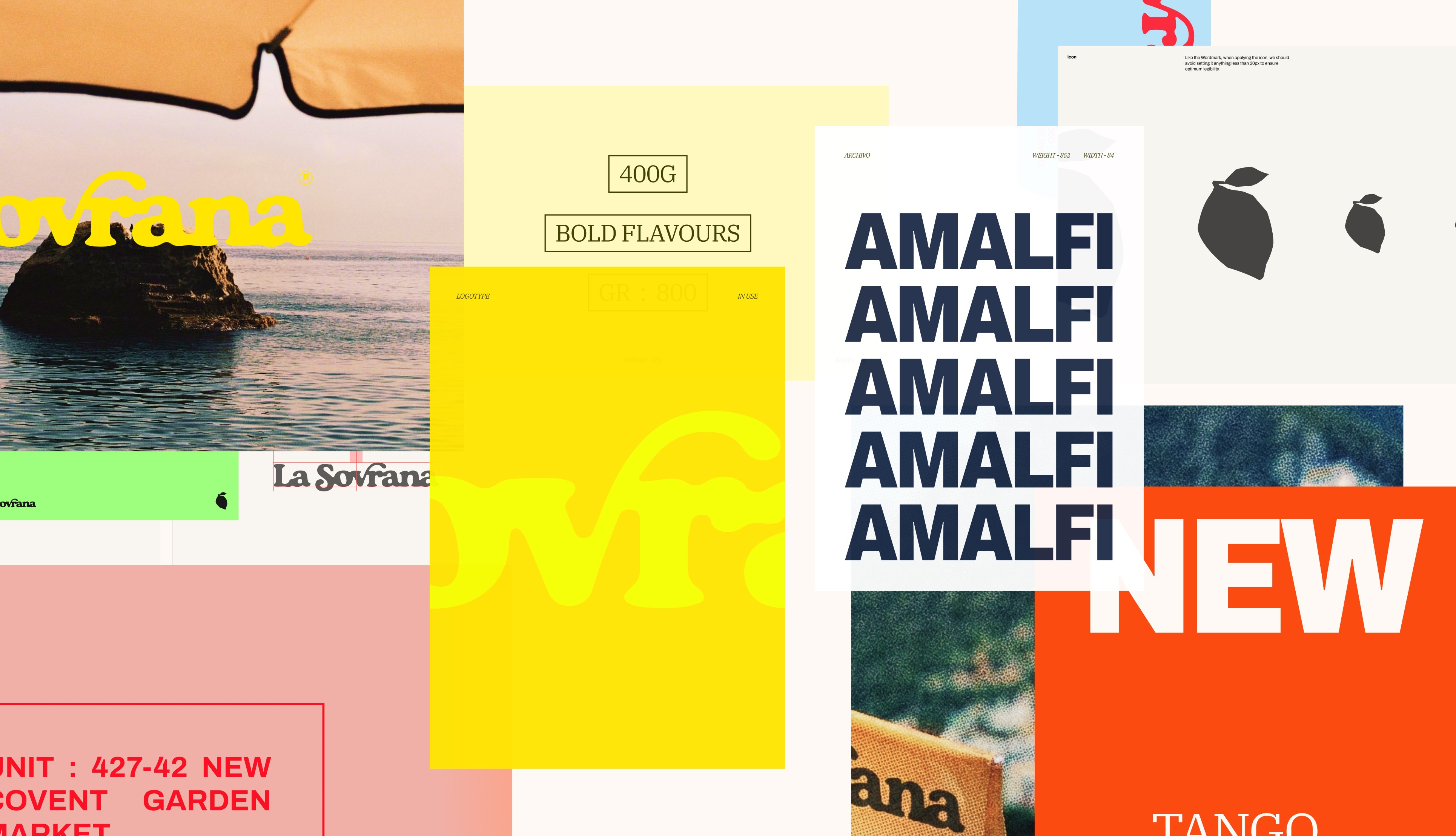 An image of La Sovrana brand and visual identity