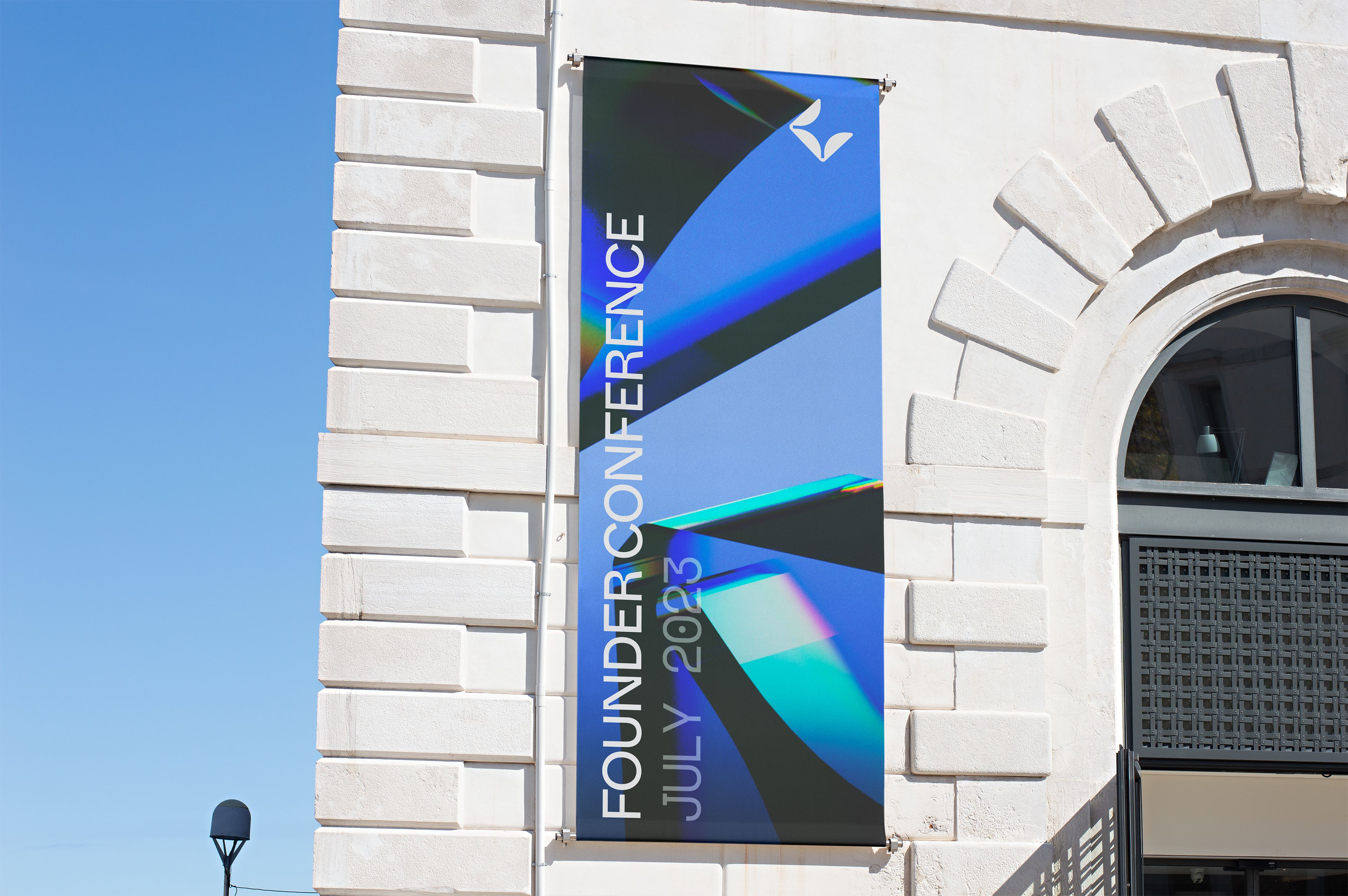 An image of Concept Ventures logo and key visual in ooh poster at an event conference