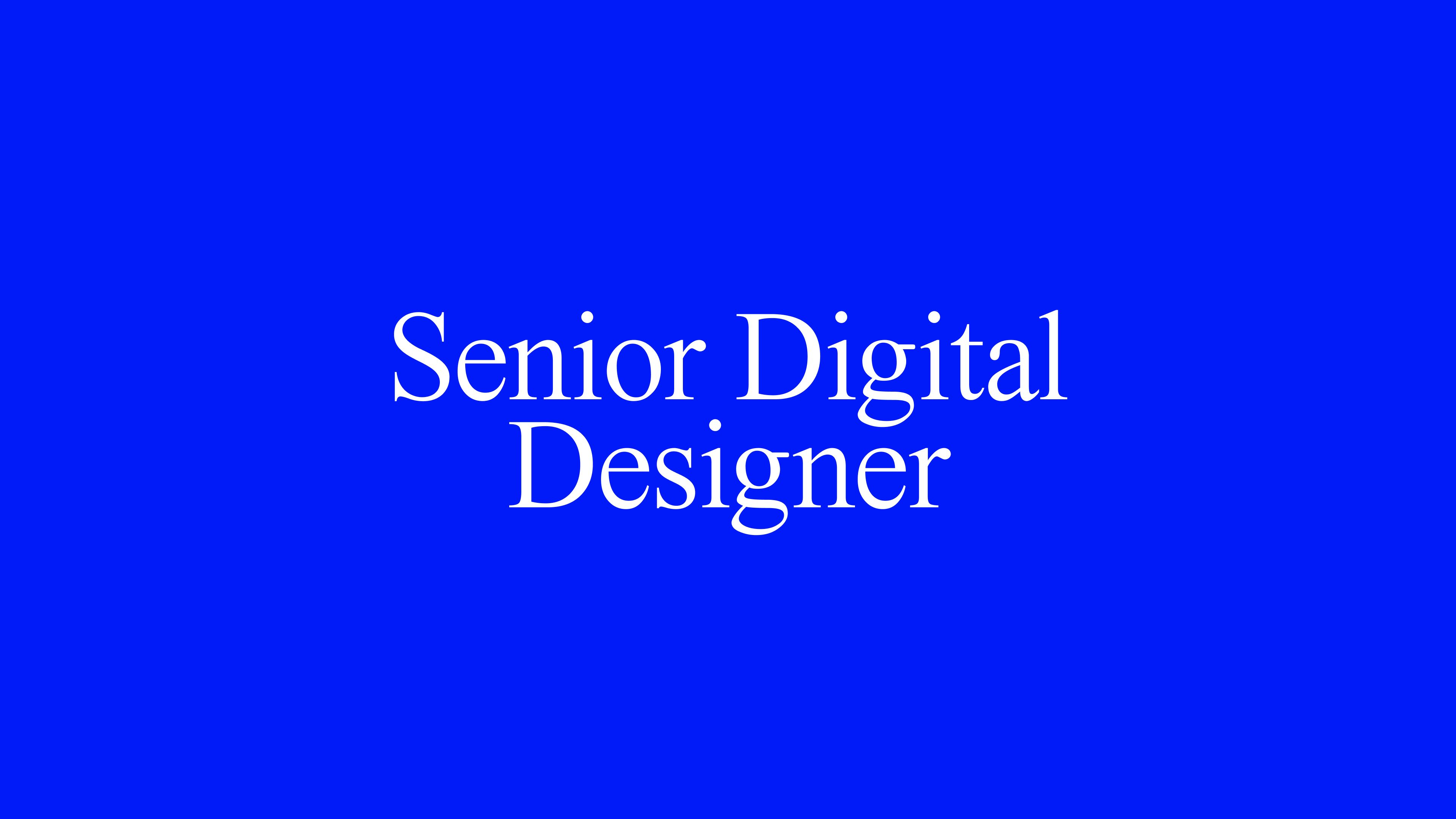 Justified Studio hiring a Digital Designer