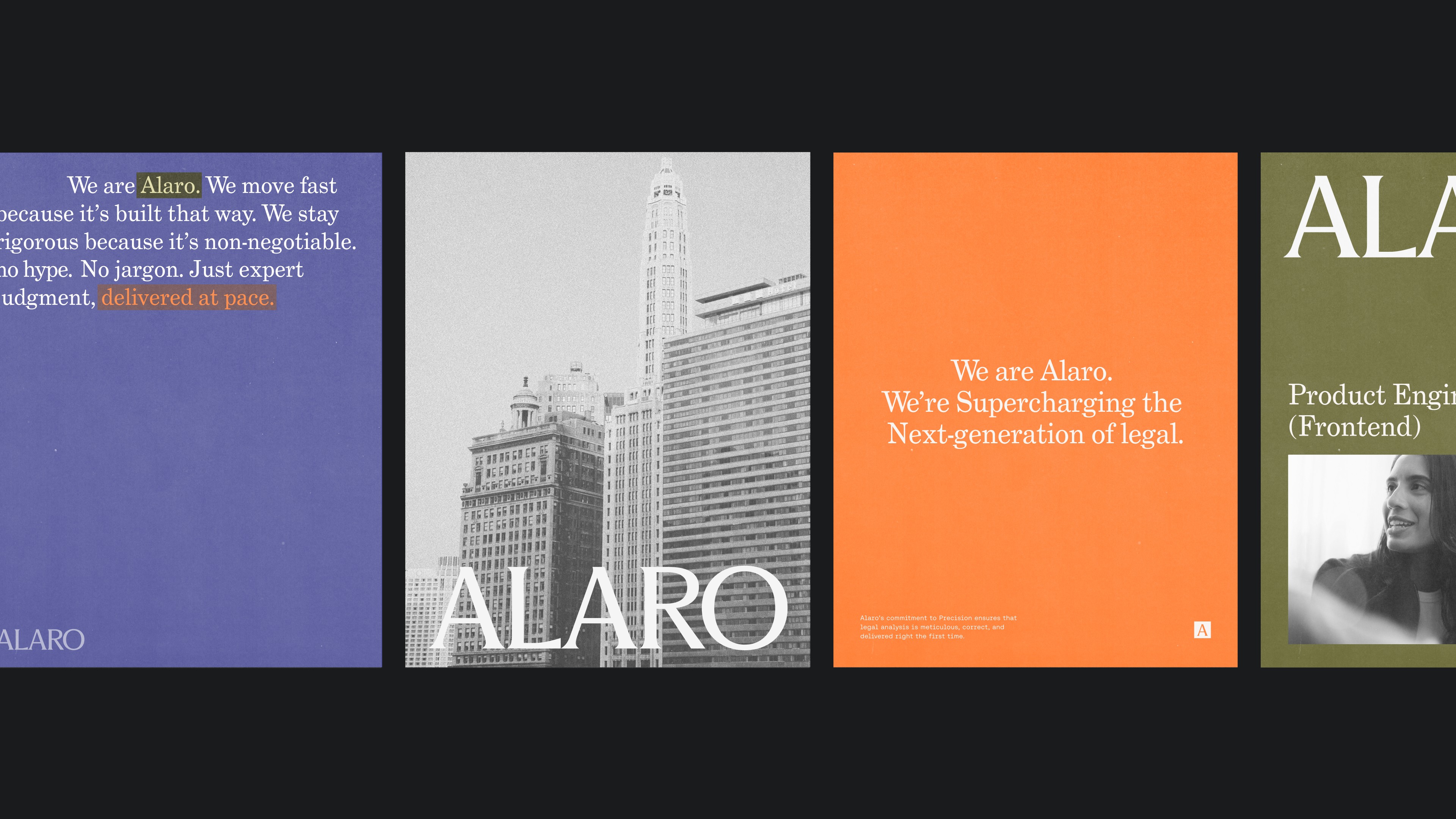 Alaro brand identity for law