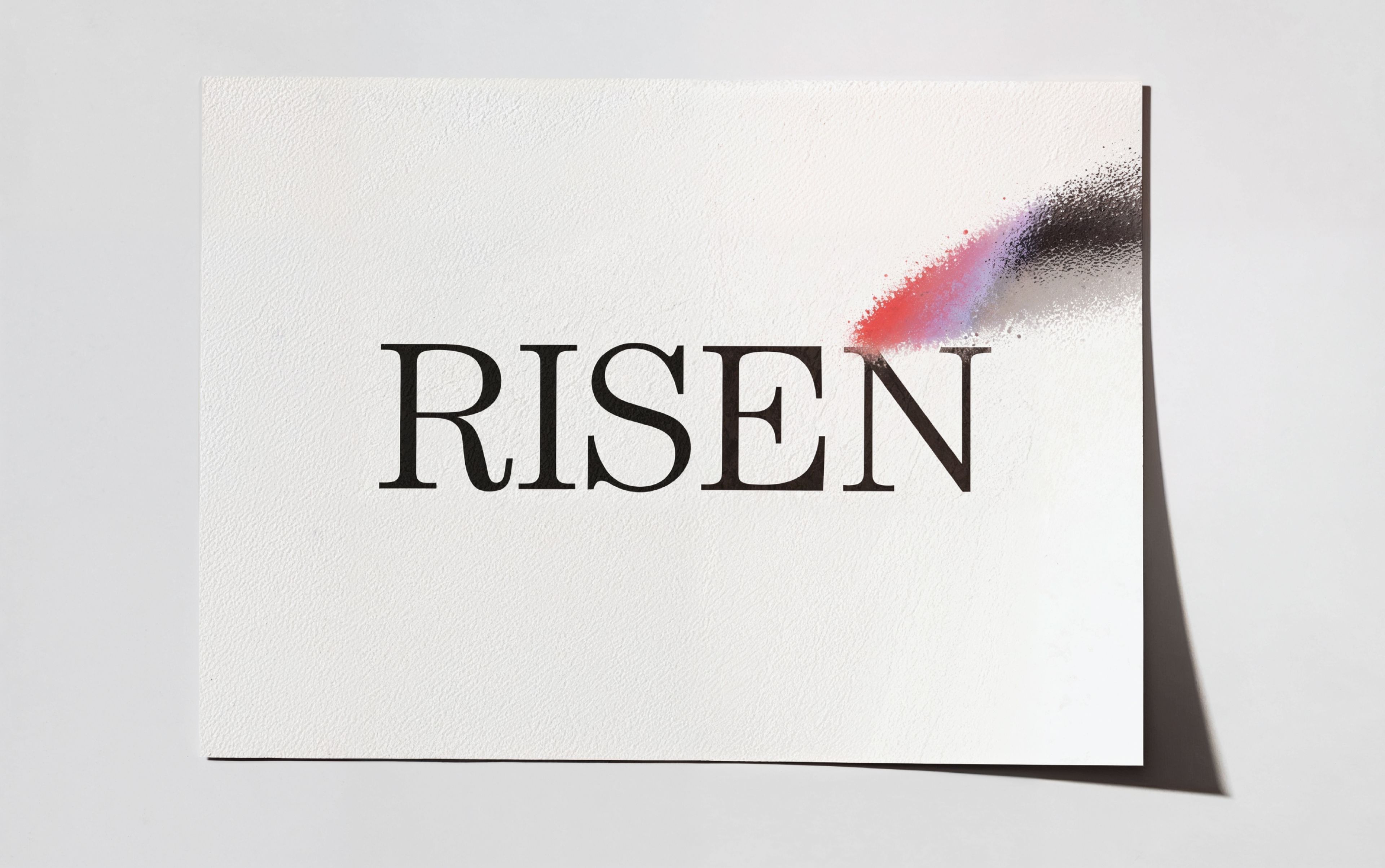 An image of Risen fragrance logo on a print out