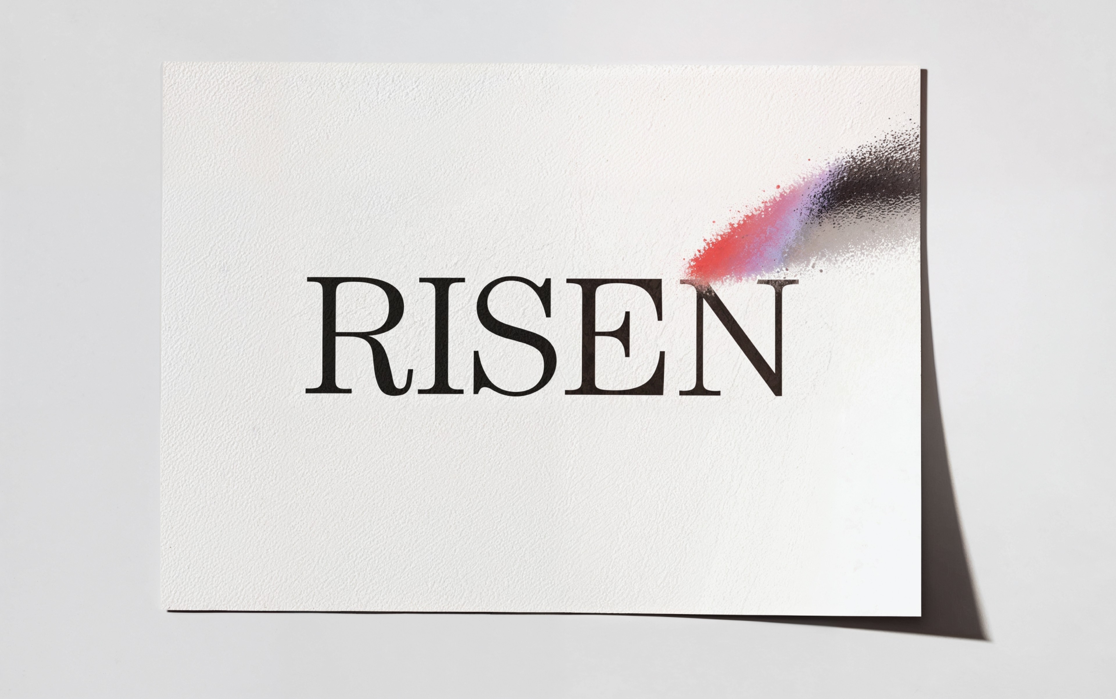 An image of Risen fragrance logo on a print out