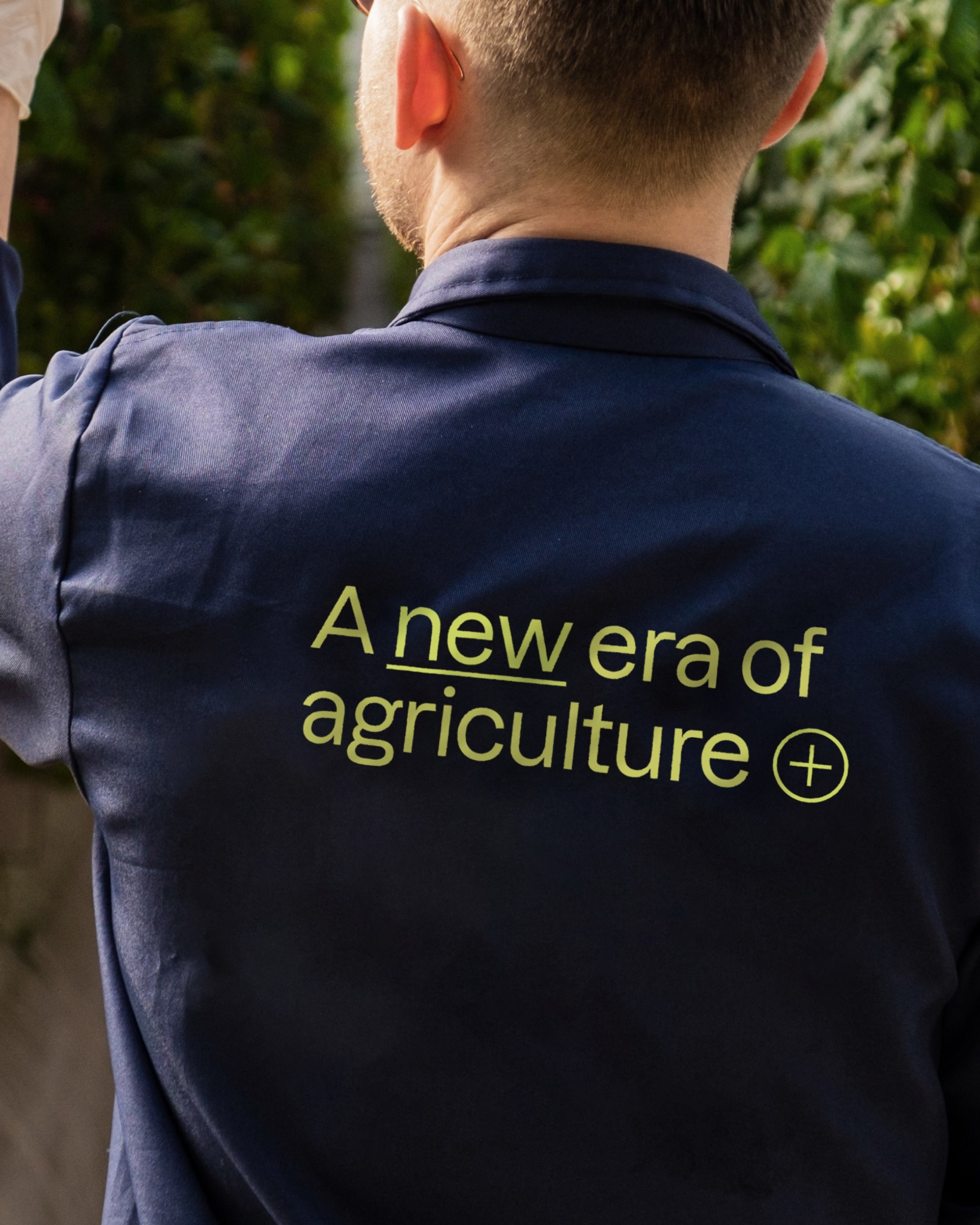 An image of Klim branding on a farmer photograph