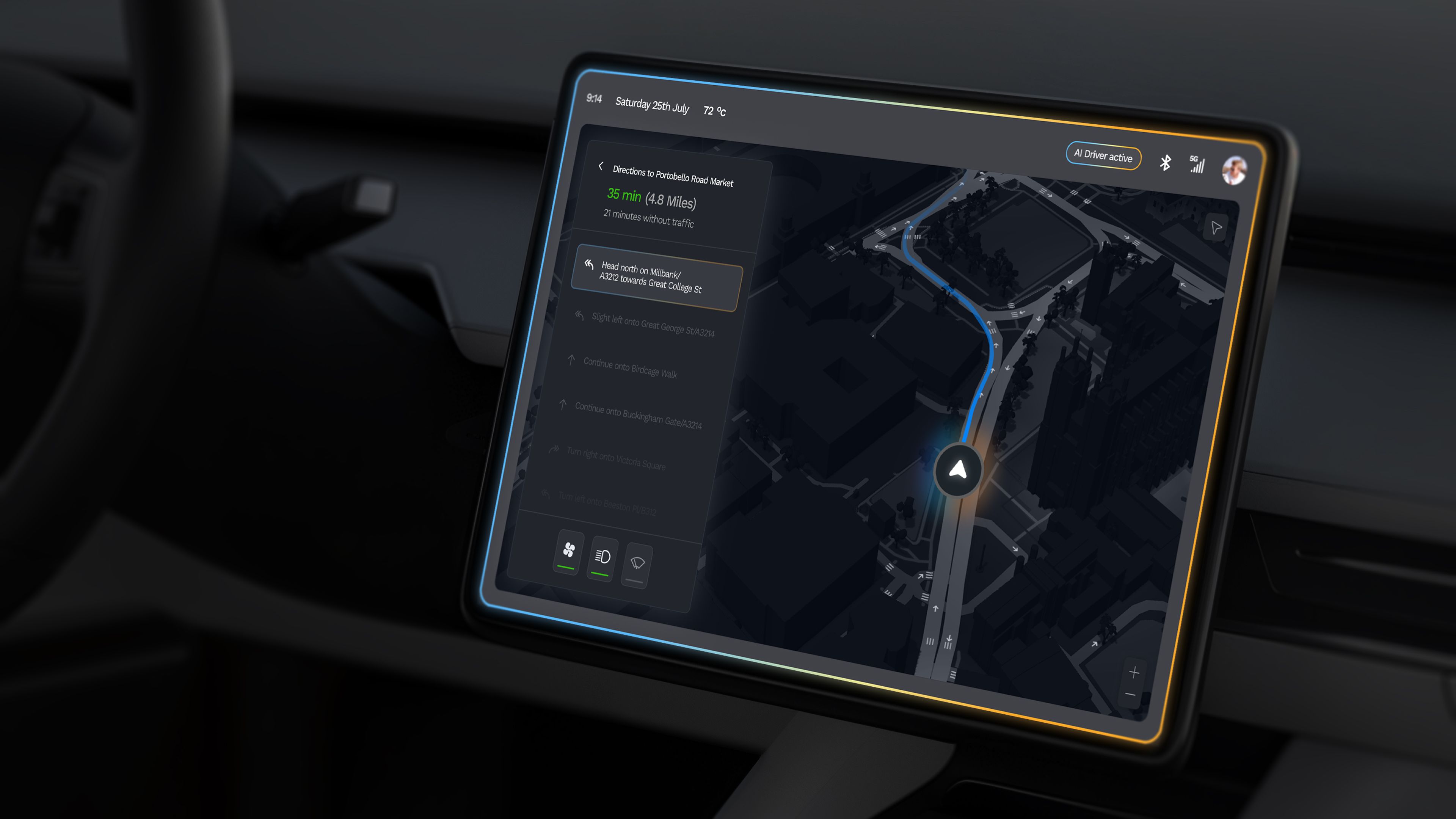 An image of Wayve AI interface design UI and UX