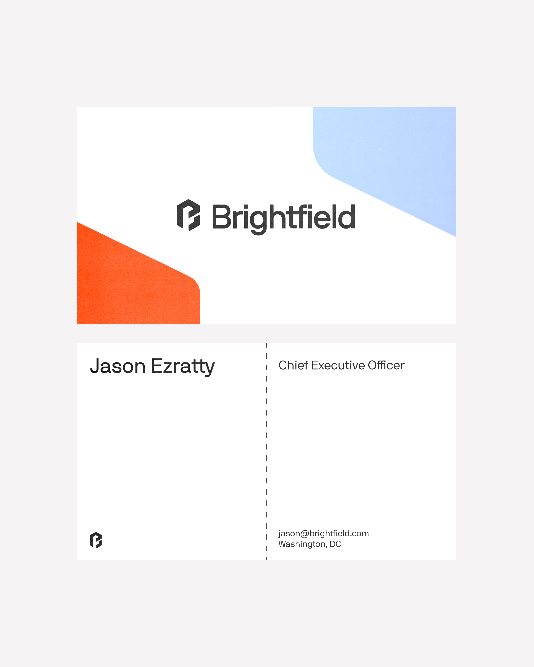 Brightfield brand identity branding logo design brand system