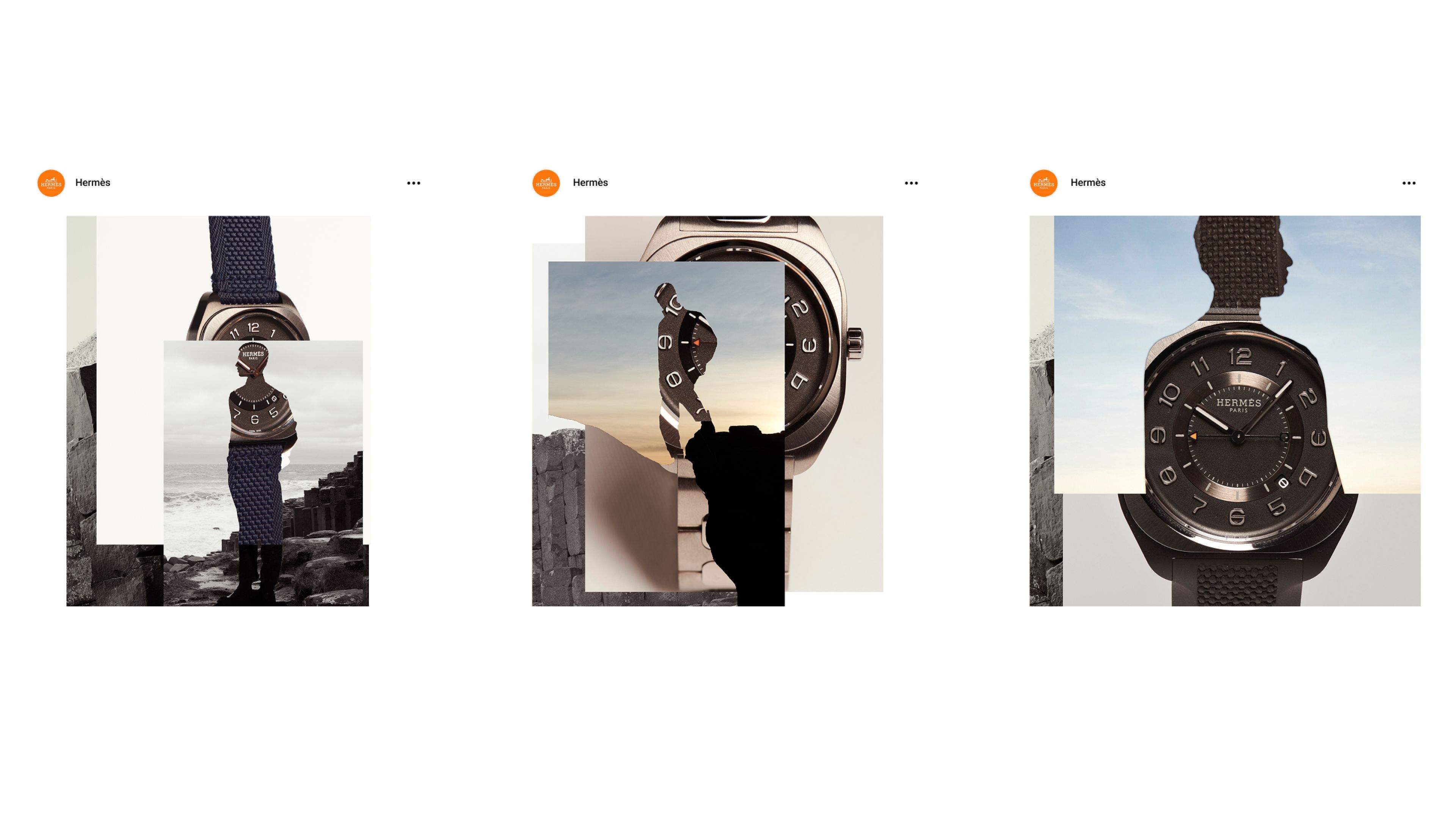 An image of Hermès H08 watch campaign