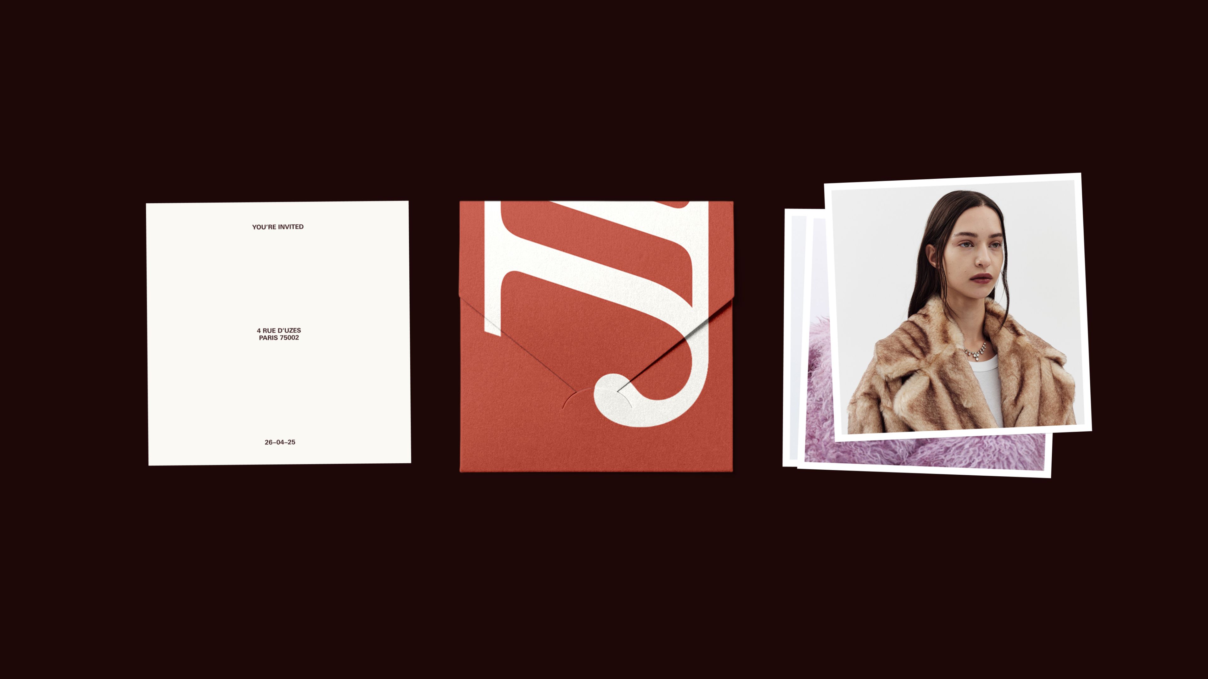 An image of Jake womenswear brand printed material showing photography 