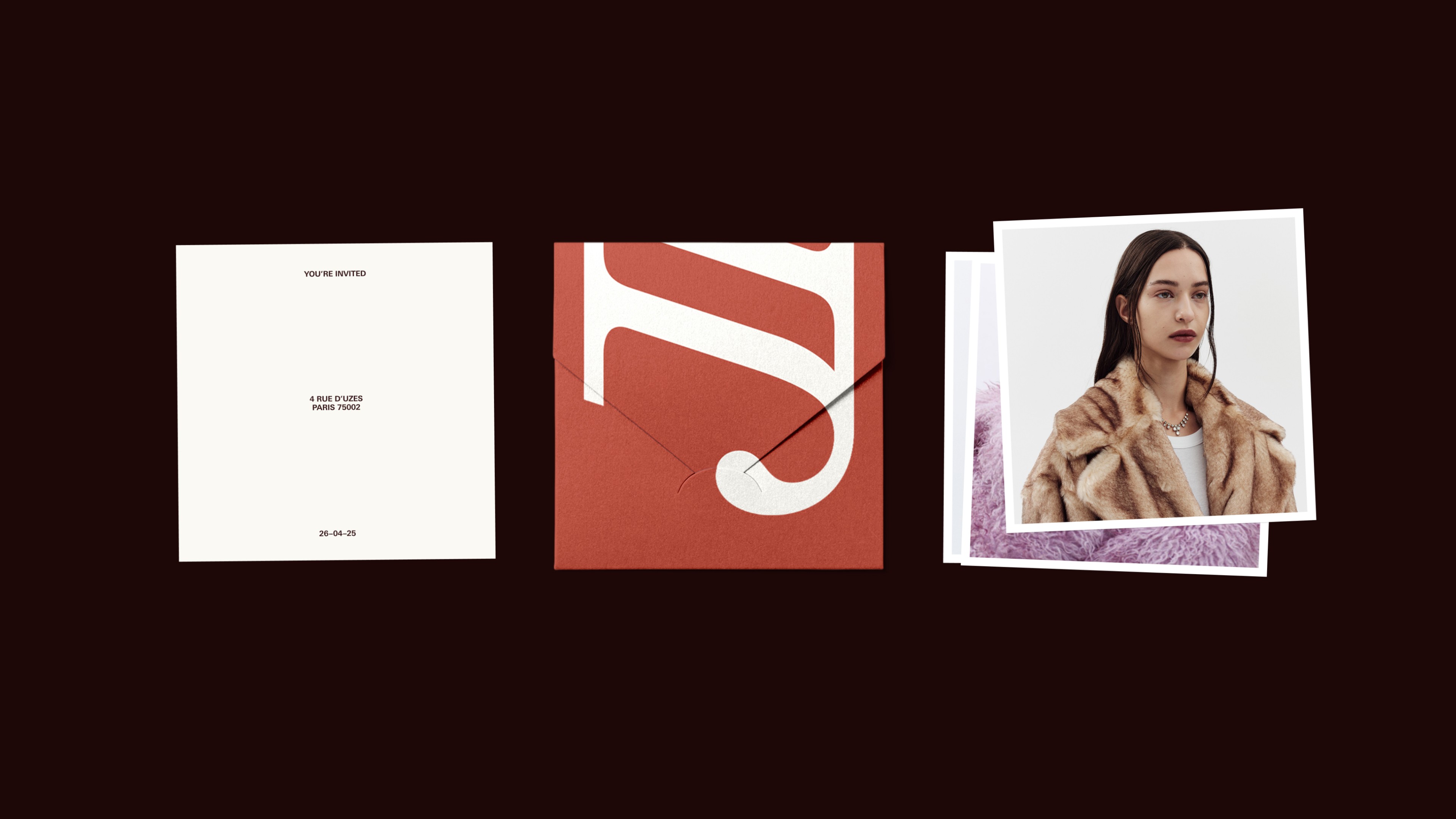 An image of Jake womenswear brand printed material showing photography