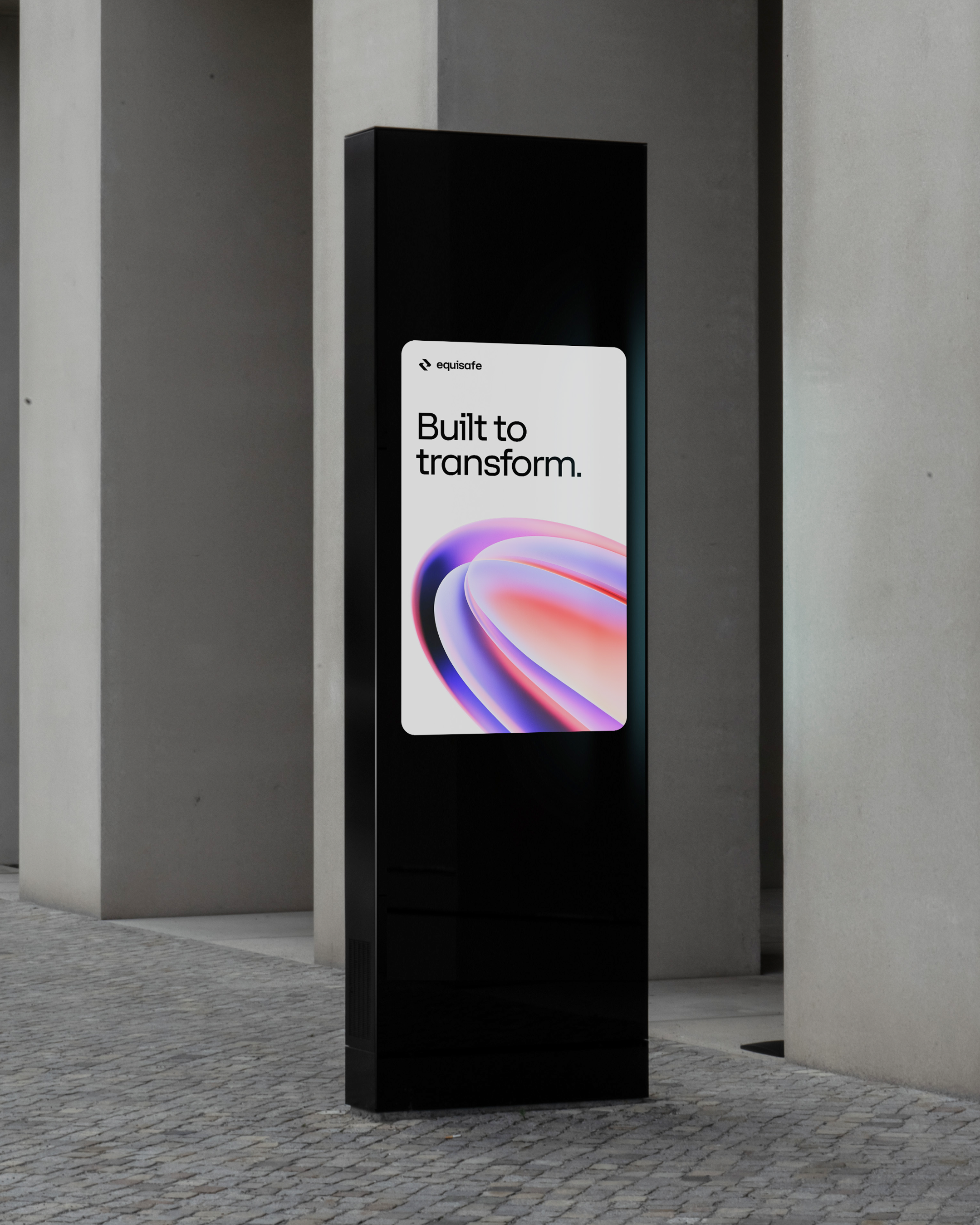 An image of Equisafe brand as an ooh as marketing