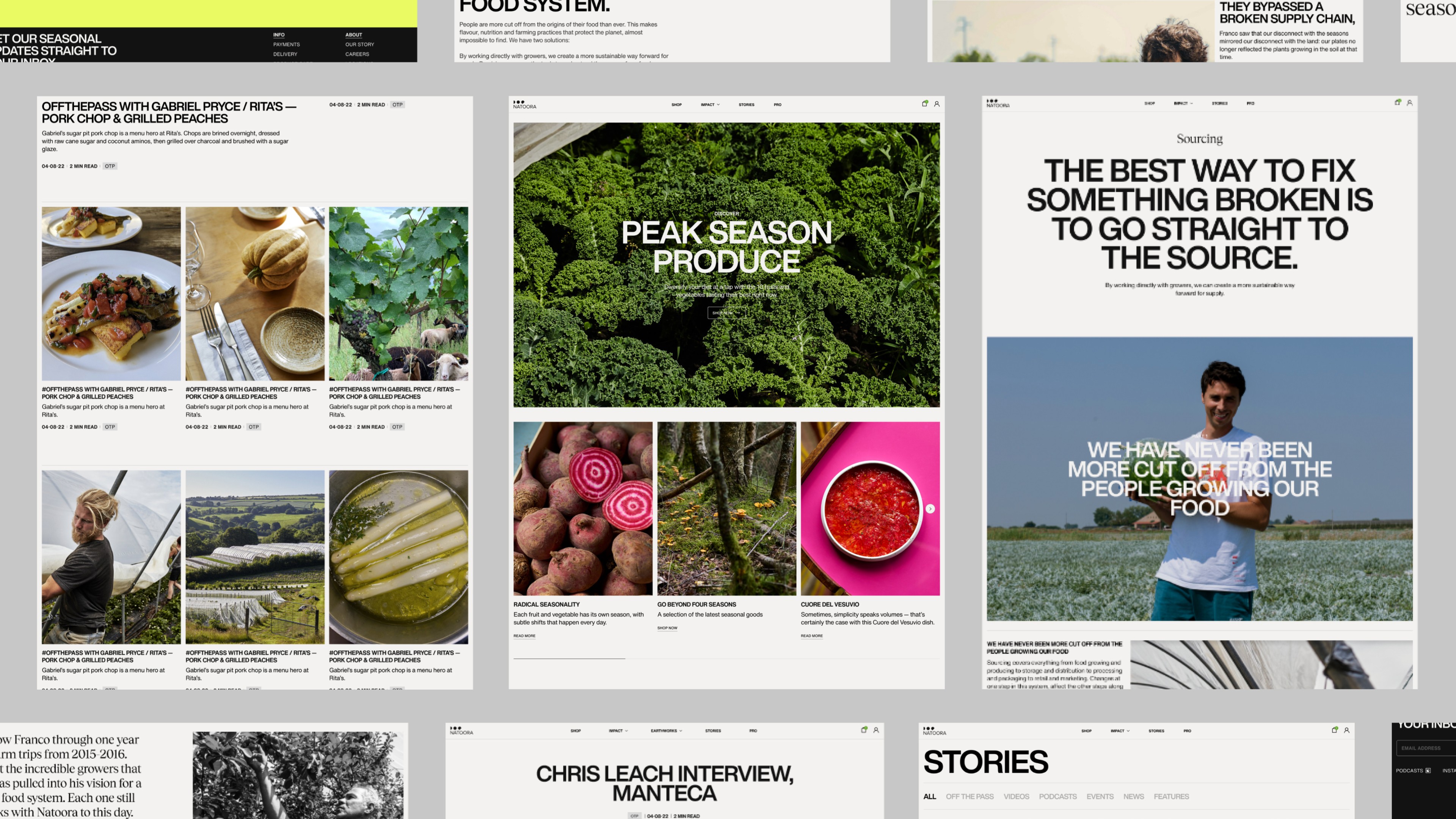 An image of Natoora digital toolkit showing the website Ui and components