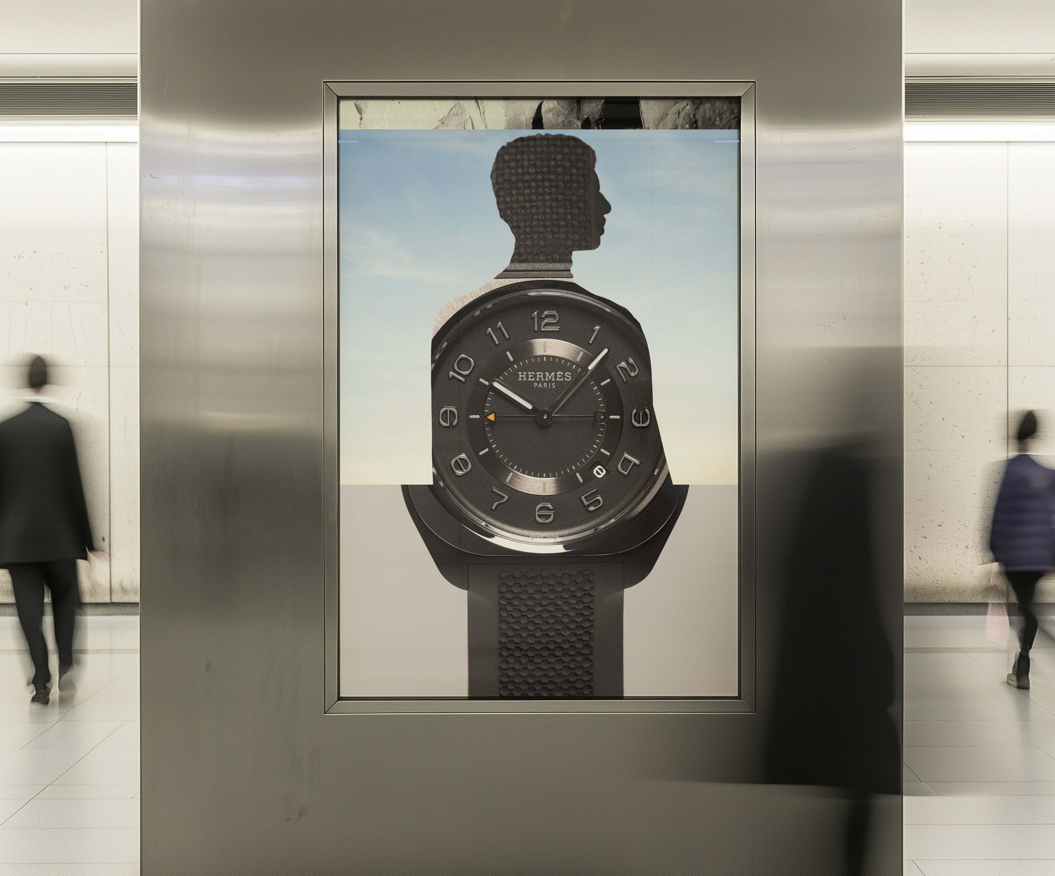 An image of Hermès H08 watch campaign