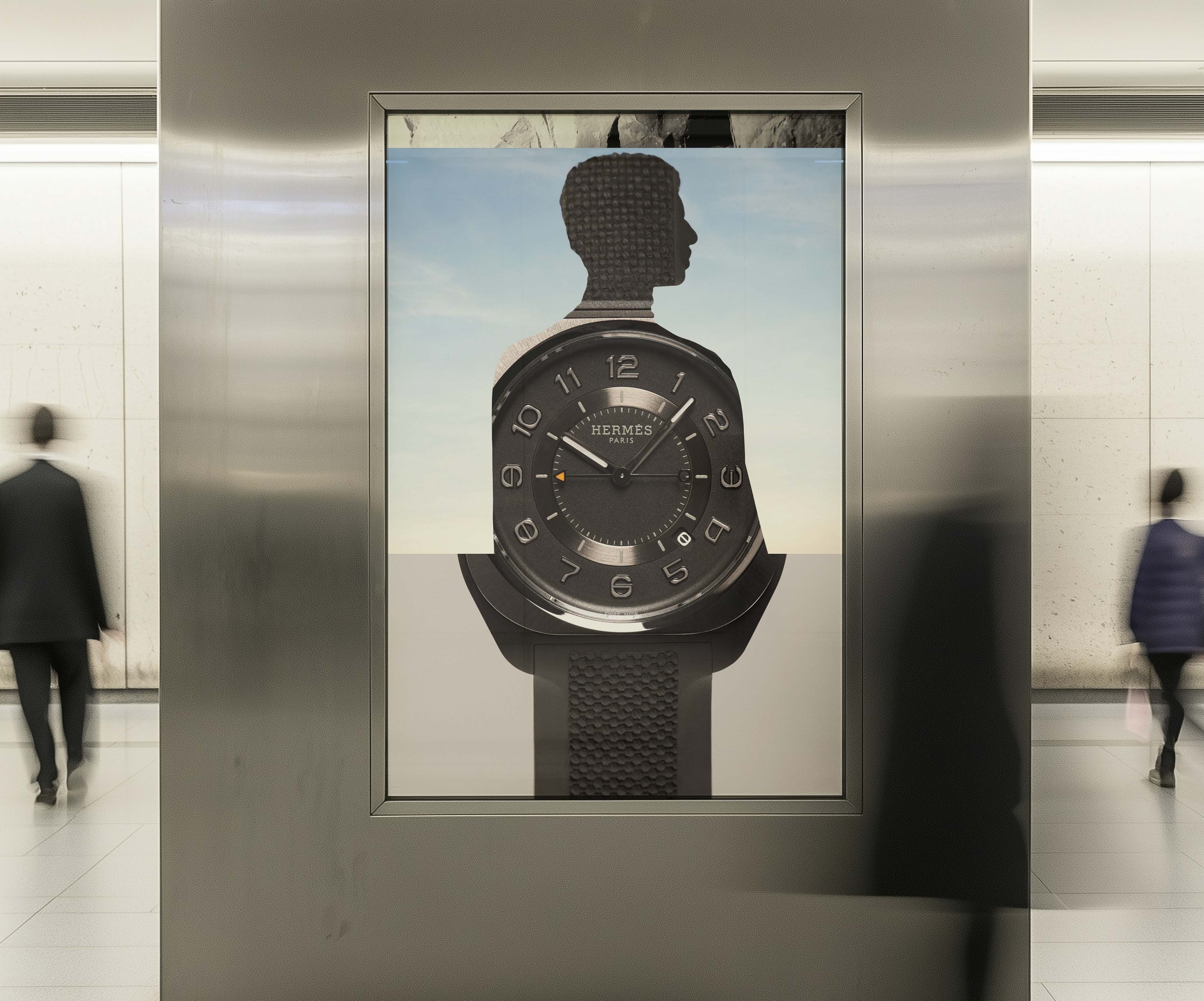 An image of Hermès H08 watch campaign