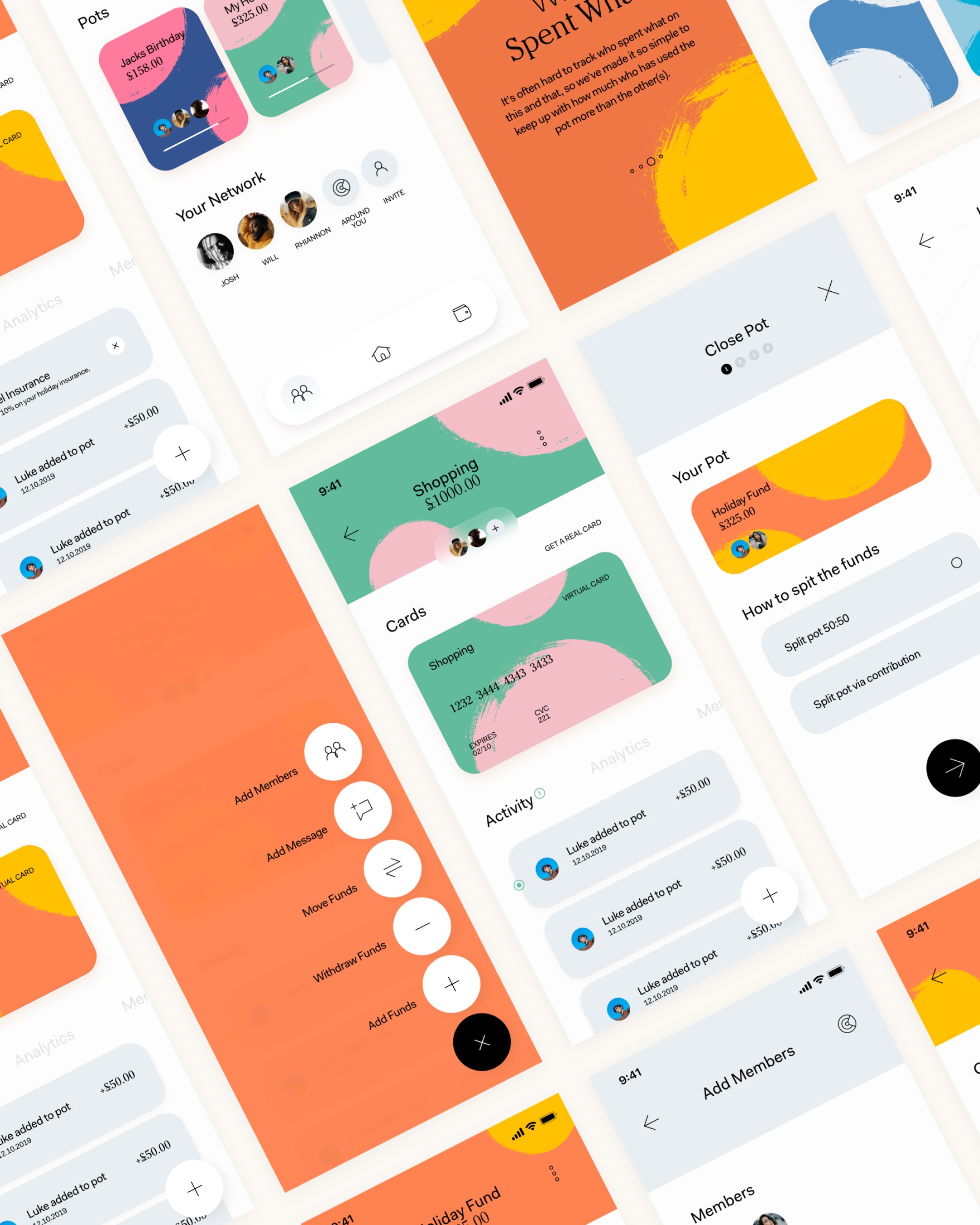 An image of Kroo bank app design showing ui and ux