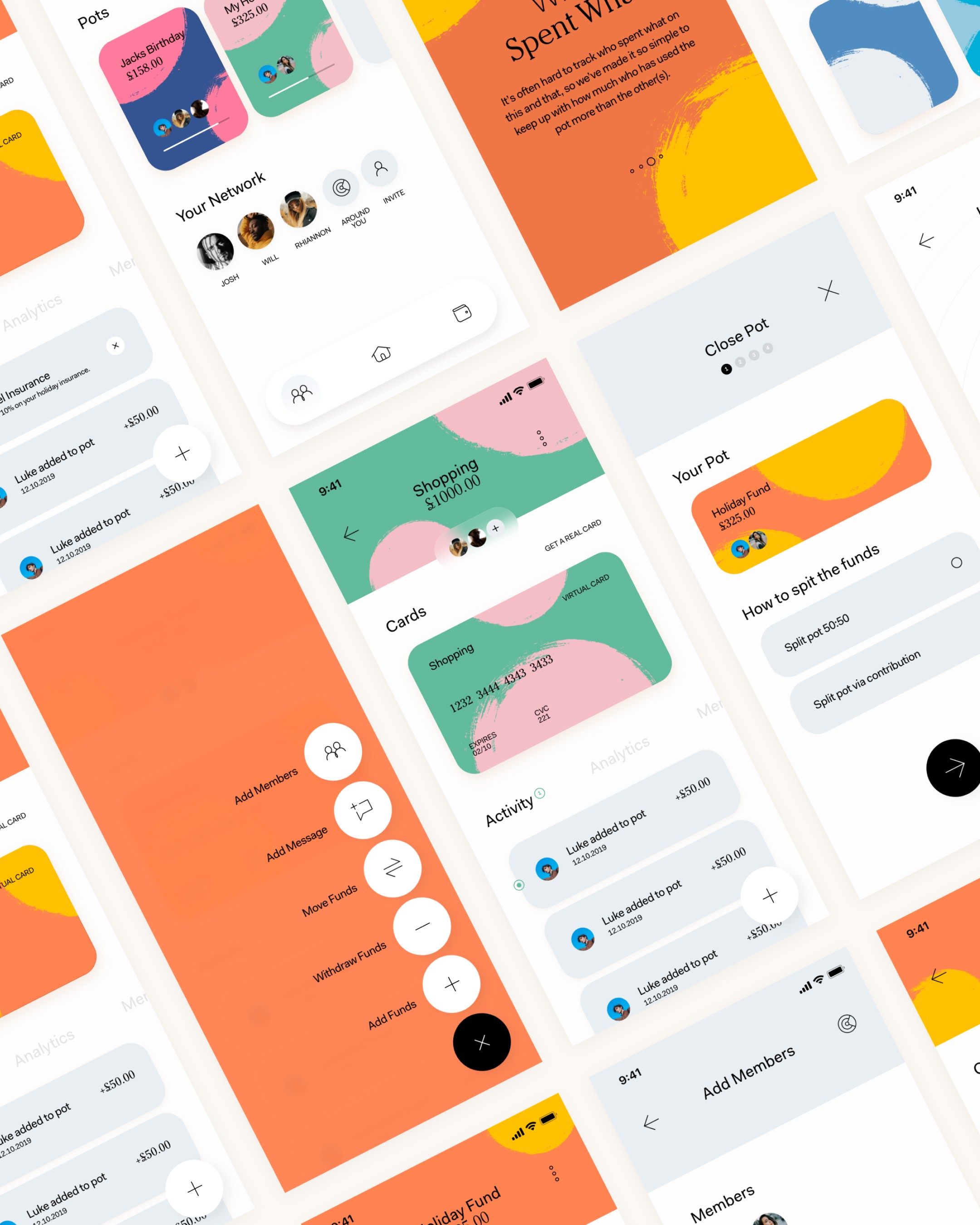 An image of Kroo bank app design showing ui and ux