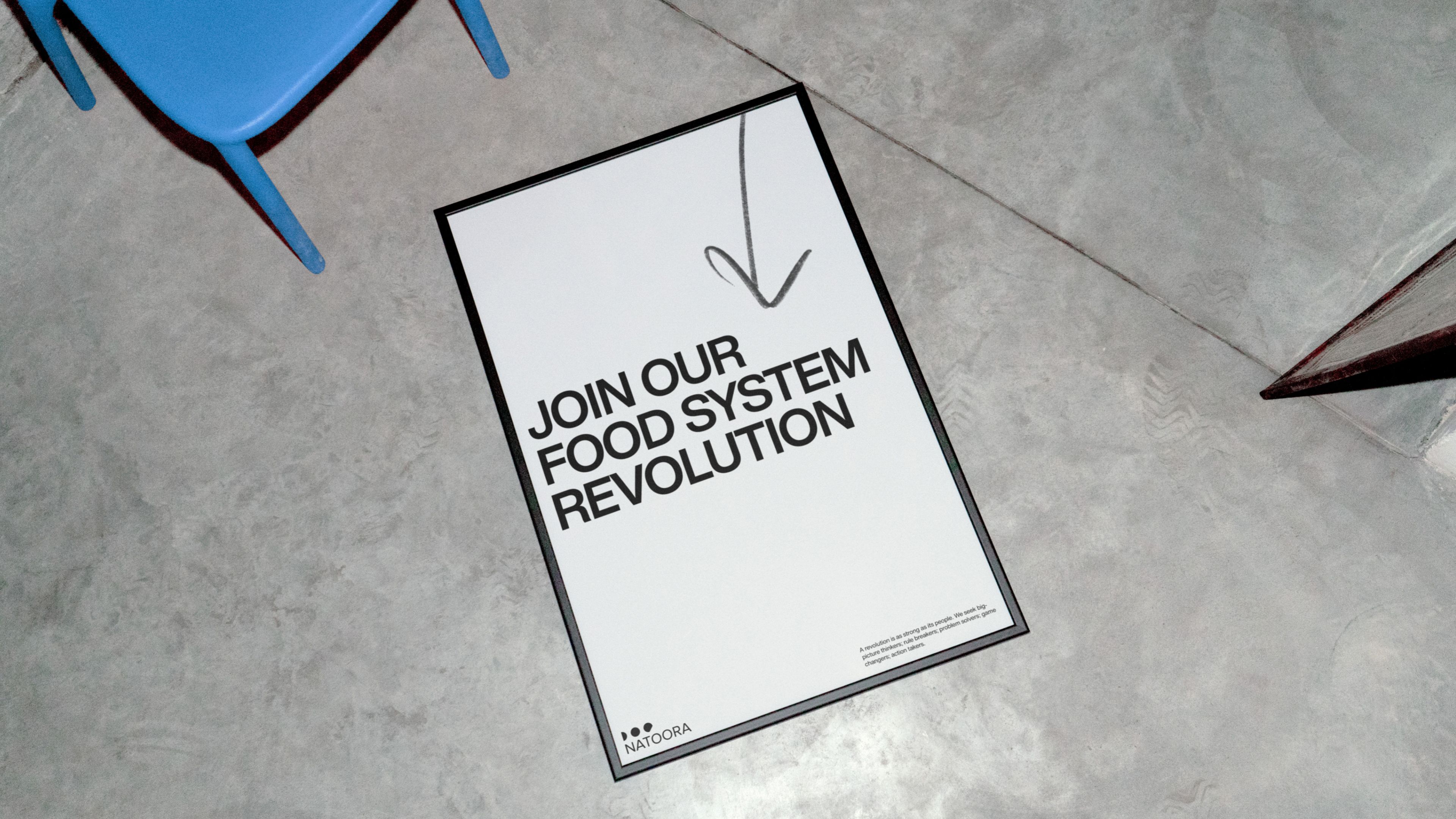 An image of Natoora brand identity and ToV in a key visual