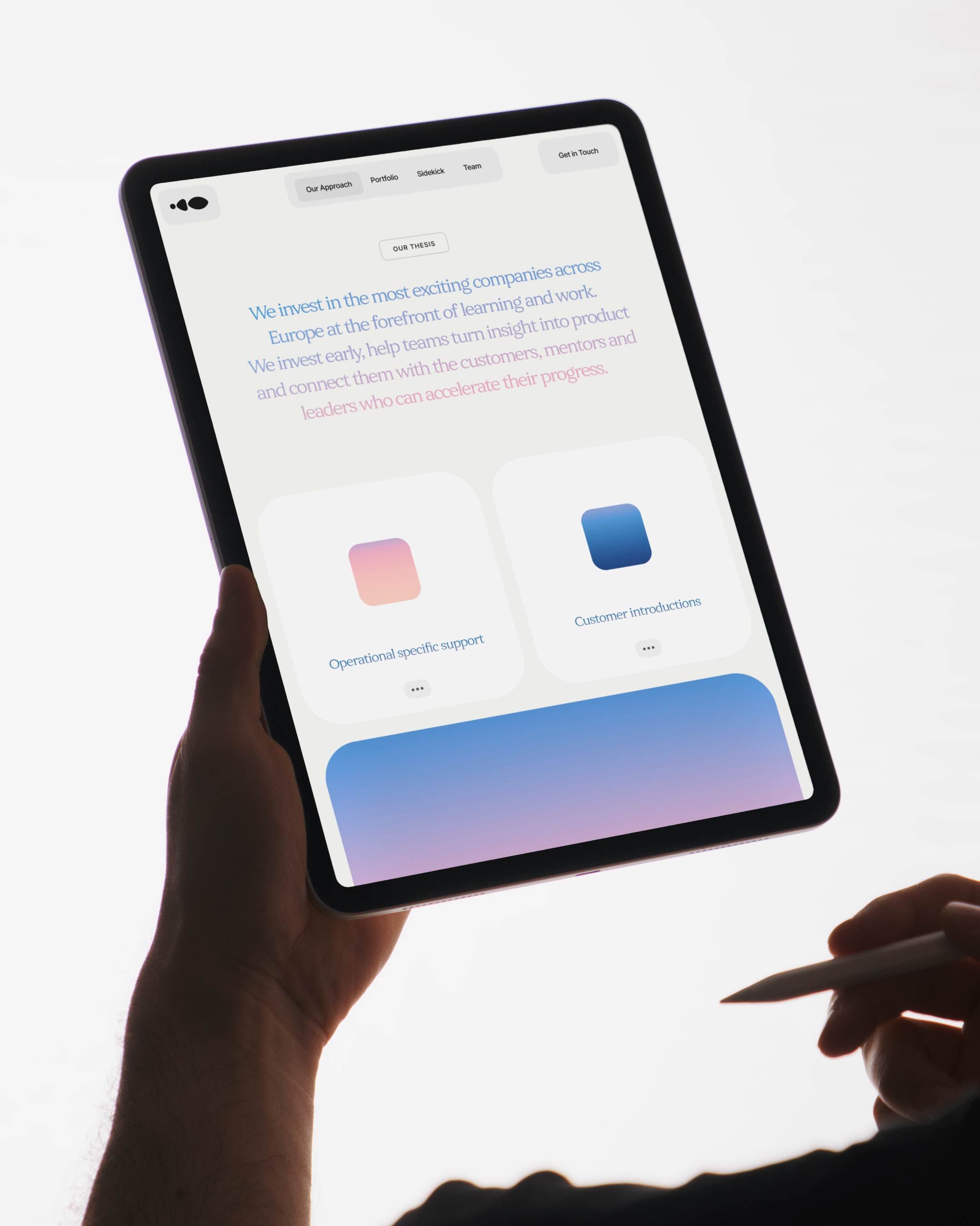An image of BrightEye VC brand and visual identity