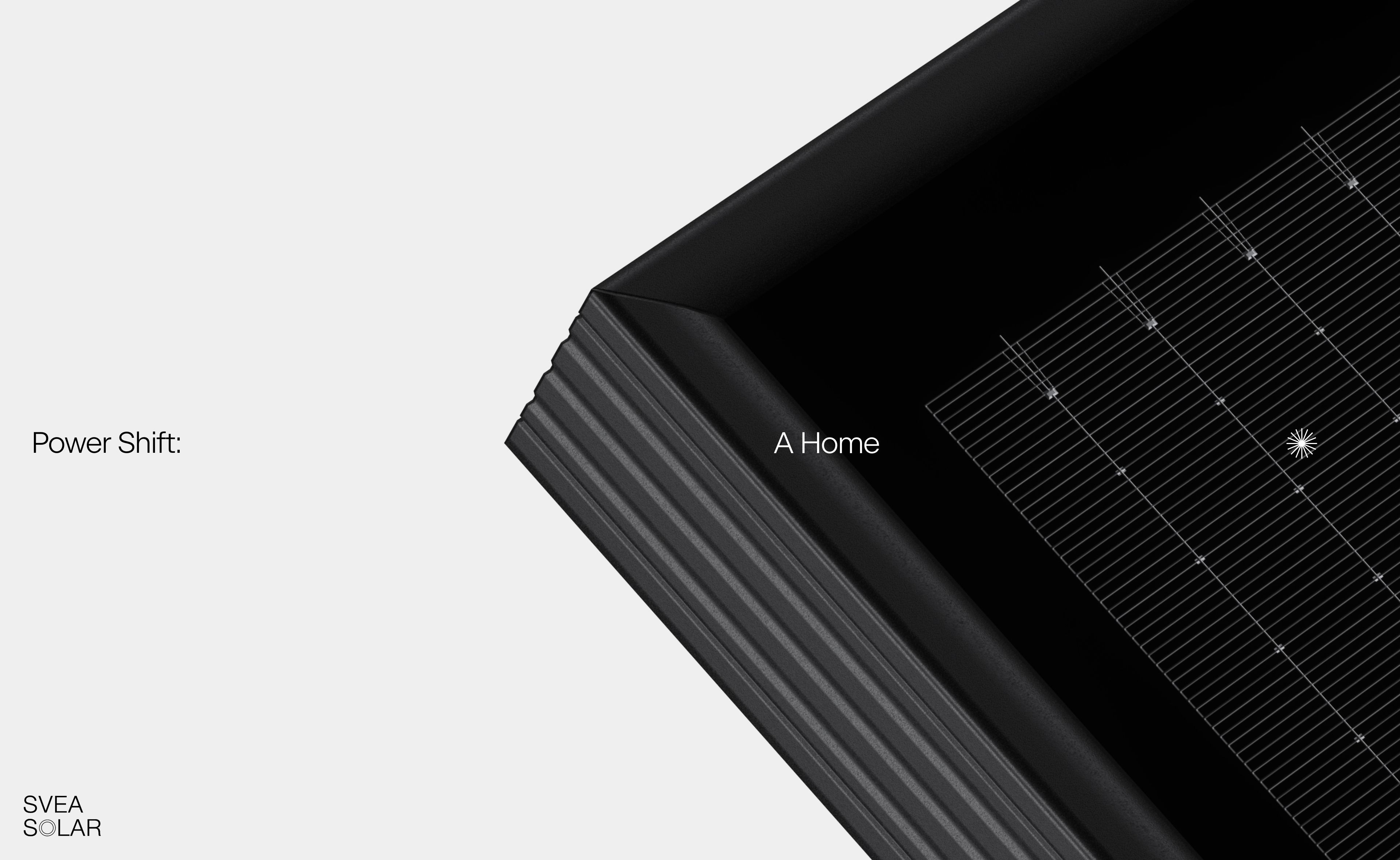 An image of a Svea Solar Key Visual showing a solar panel 