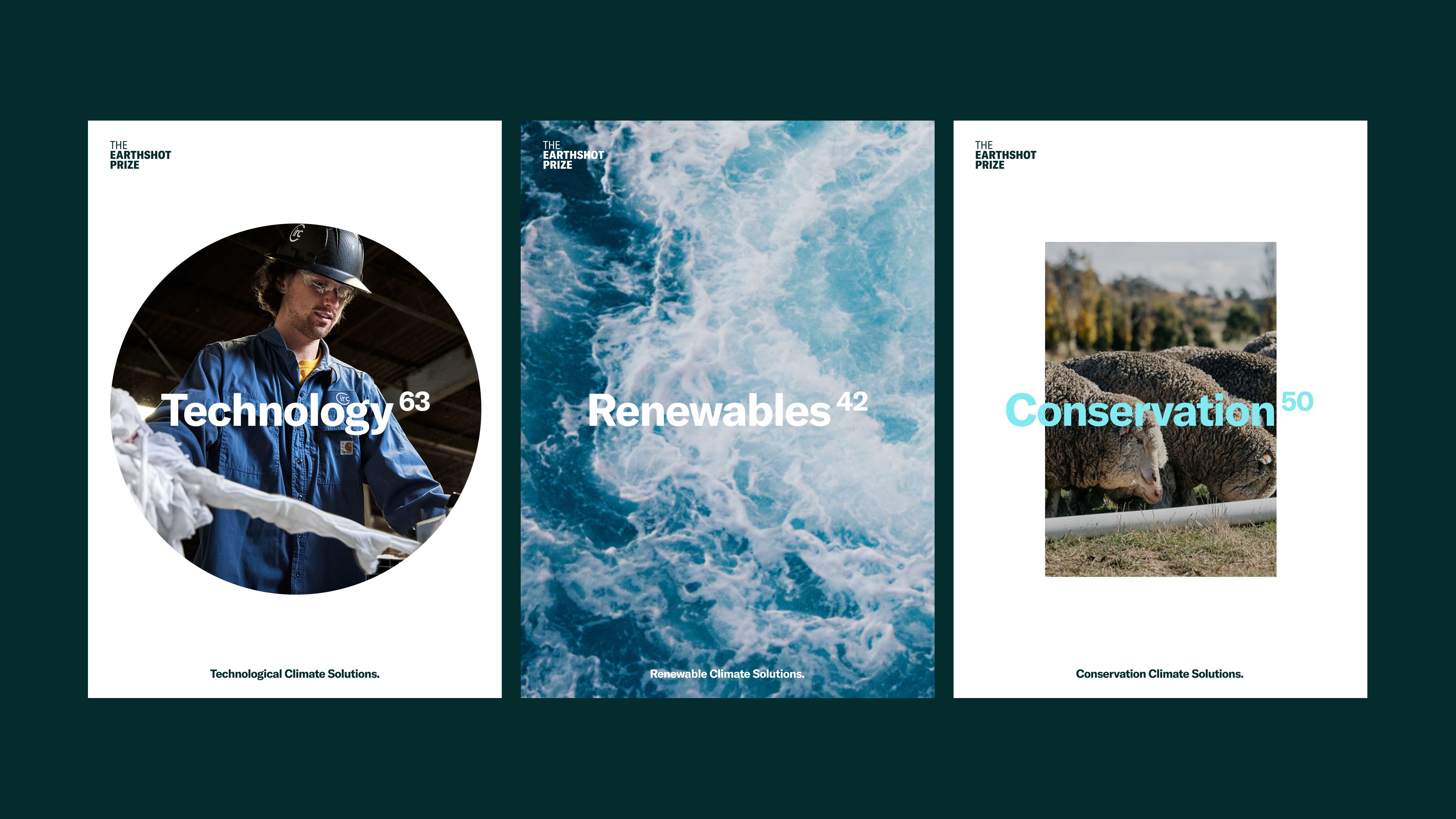 A image of The Earthshot Prize branding showing the brand system