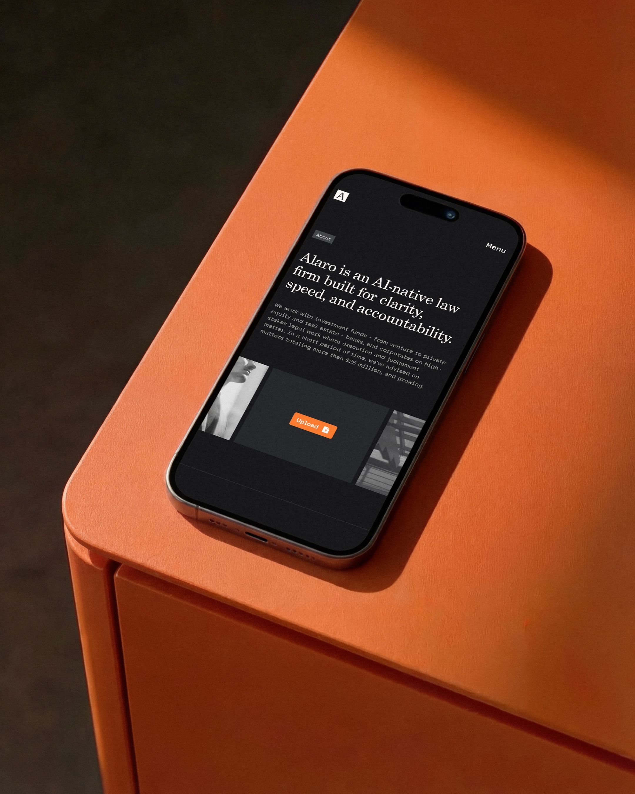 Alaro brand design legal law ai techonolgy branding project 