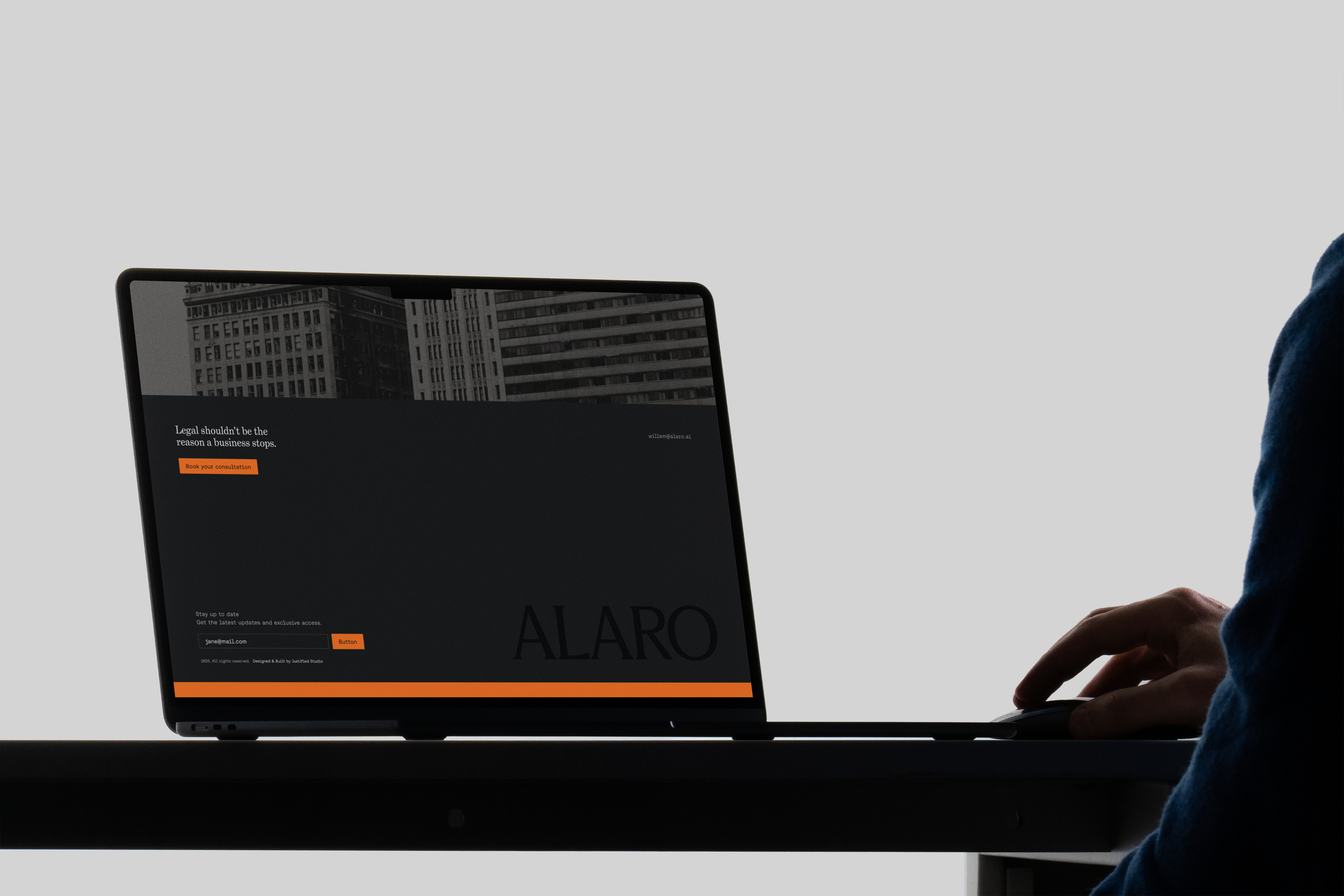 Alaro brand design legal law ai technology branding project 