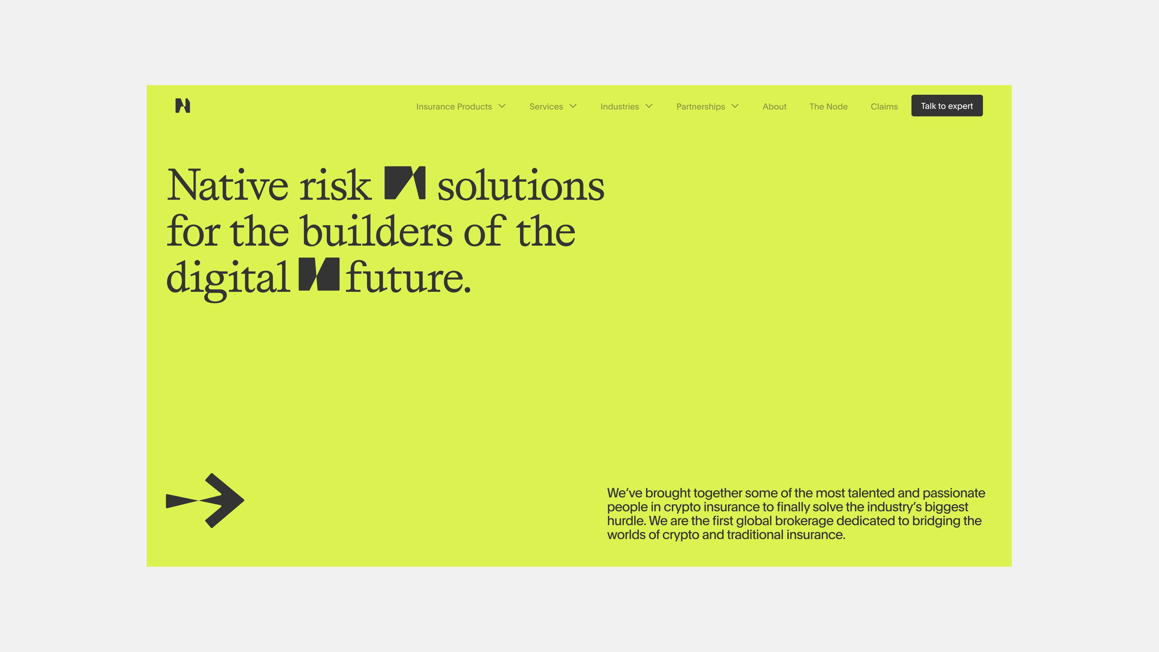 An image of Native brand showing UI and UX and the marketing website