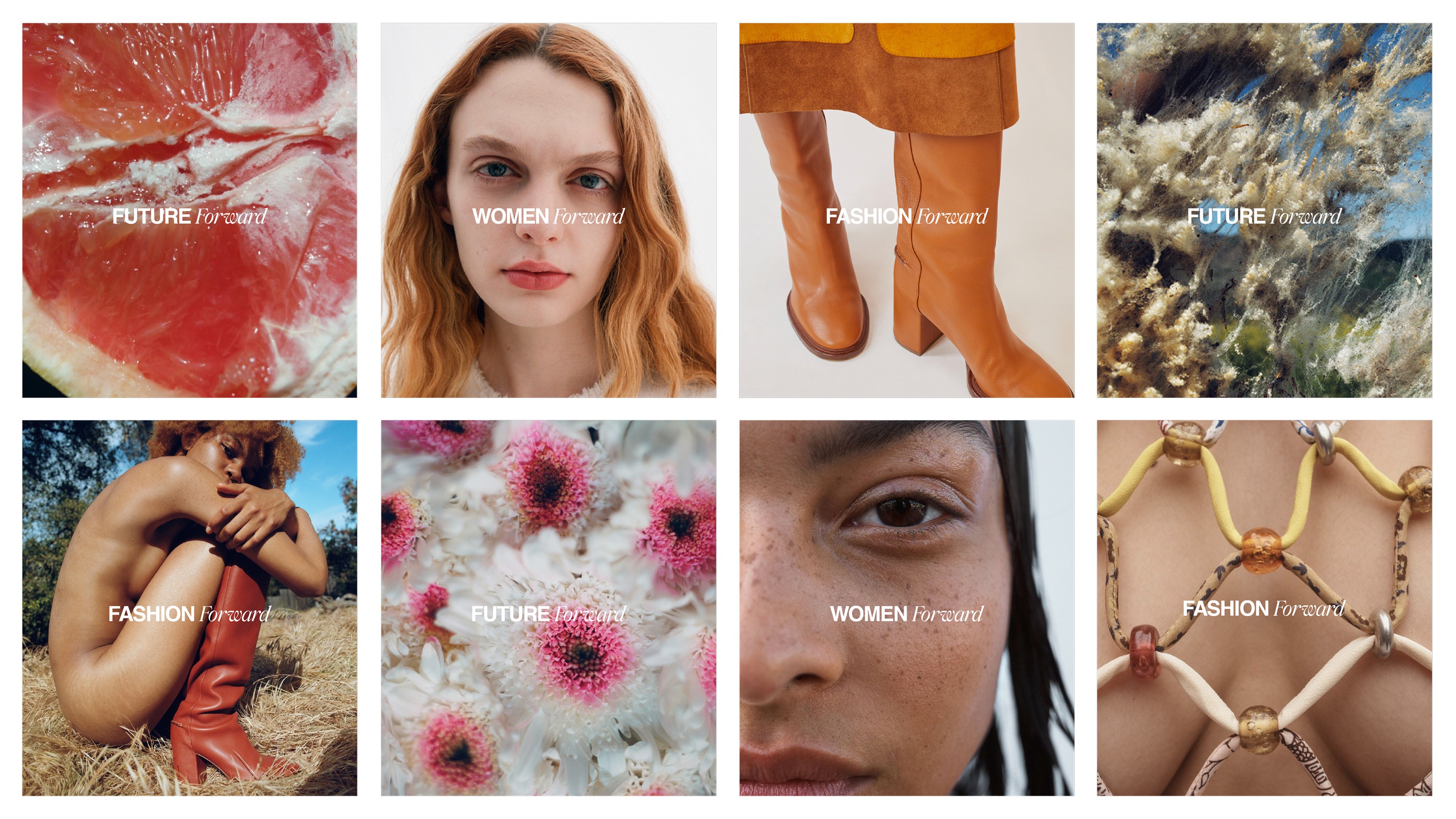 An image of Chloé Futures showing photography and logo identity design