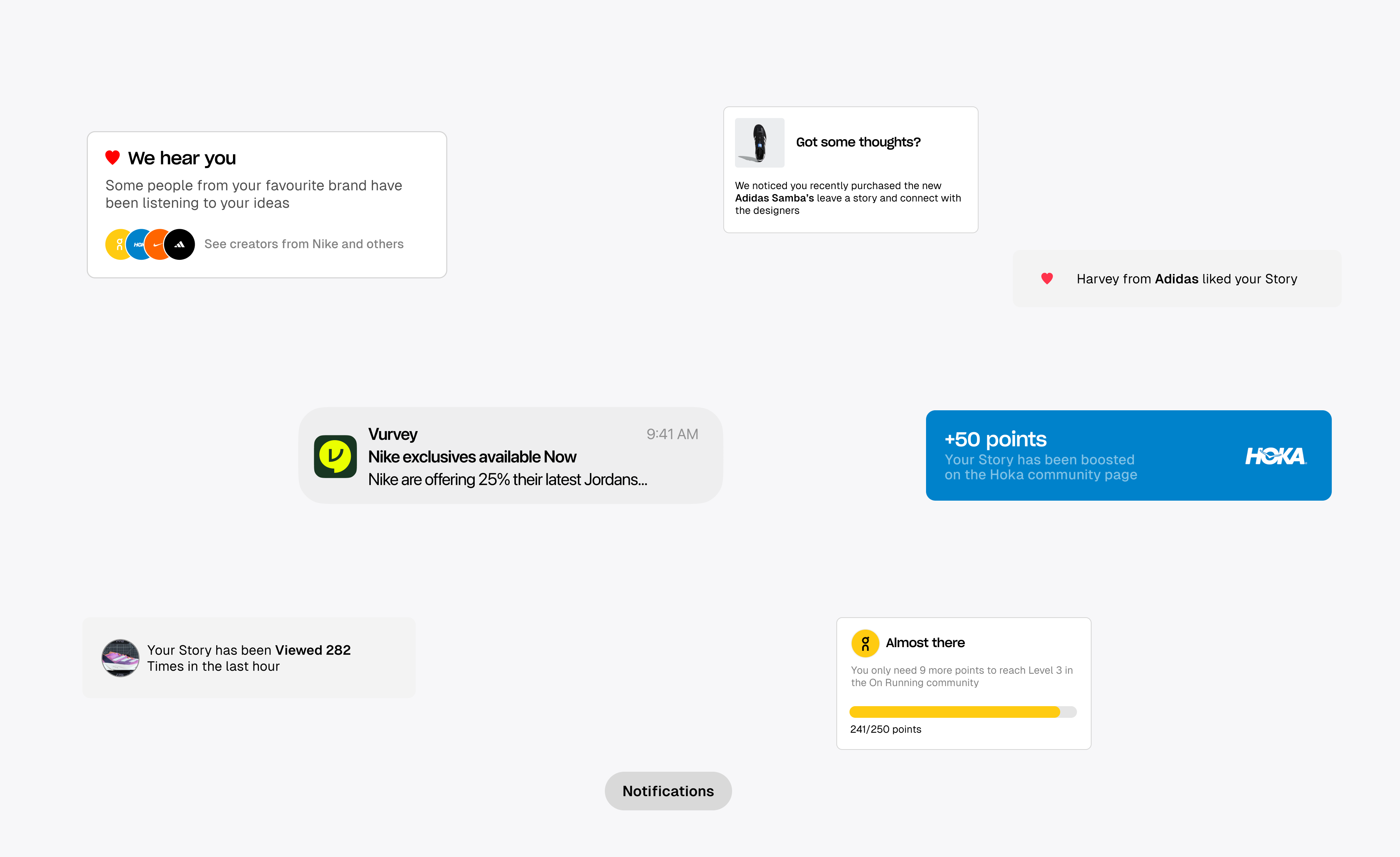 An image of Vurvey product UI and UX