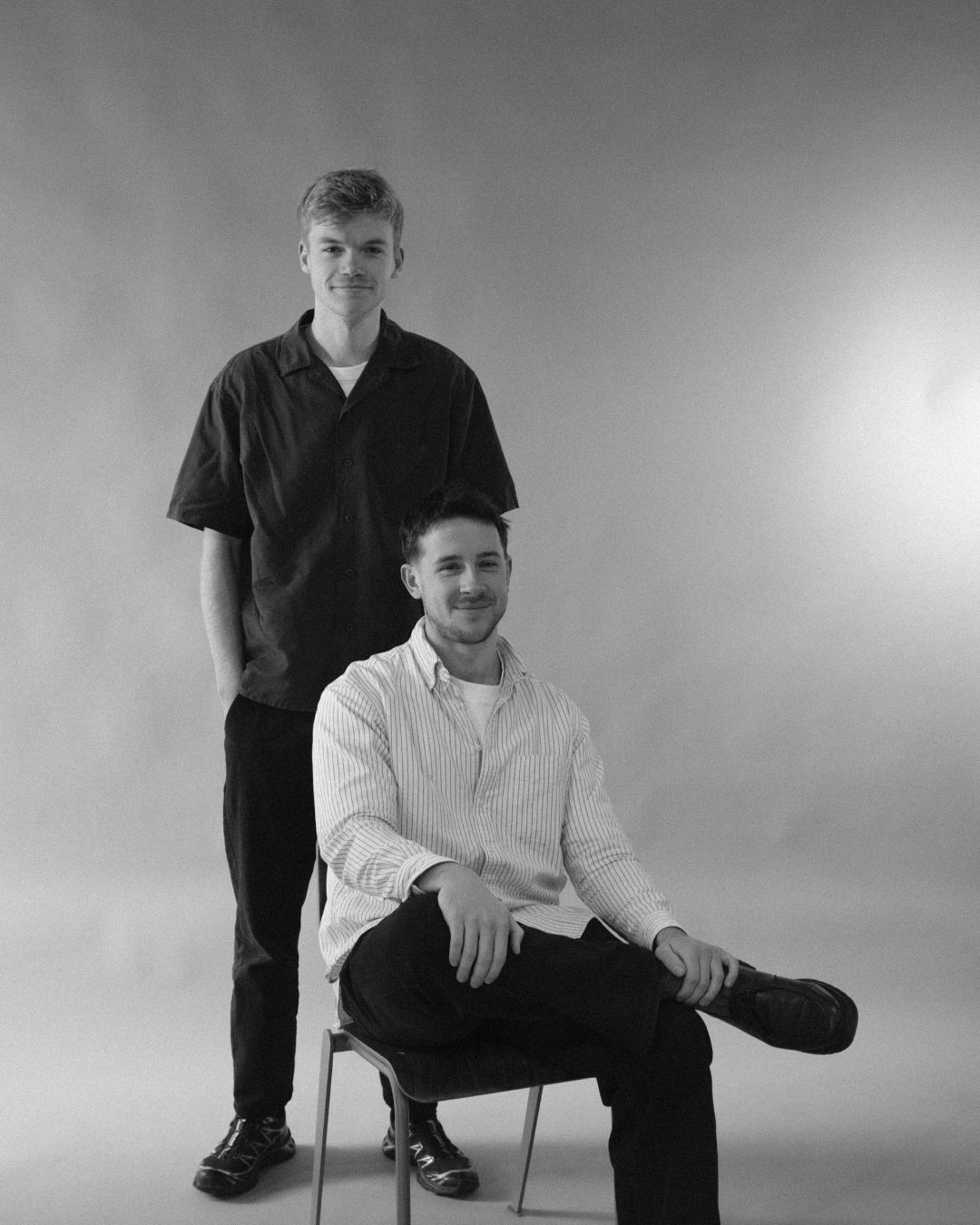 An image of David and Harvey senior creatives at Justified Studio