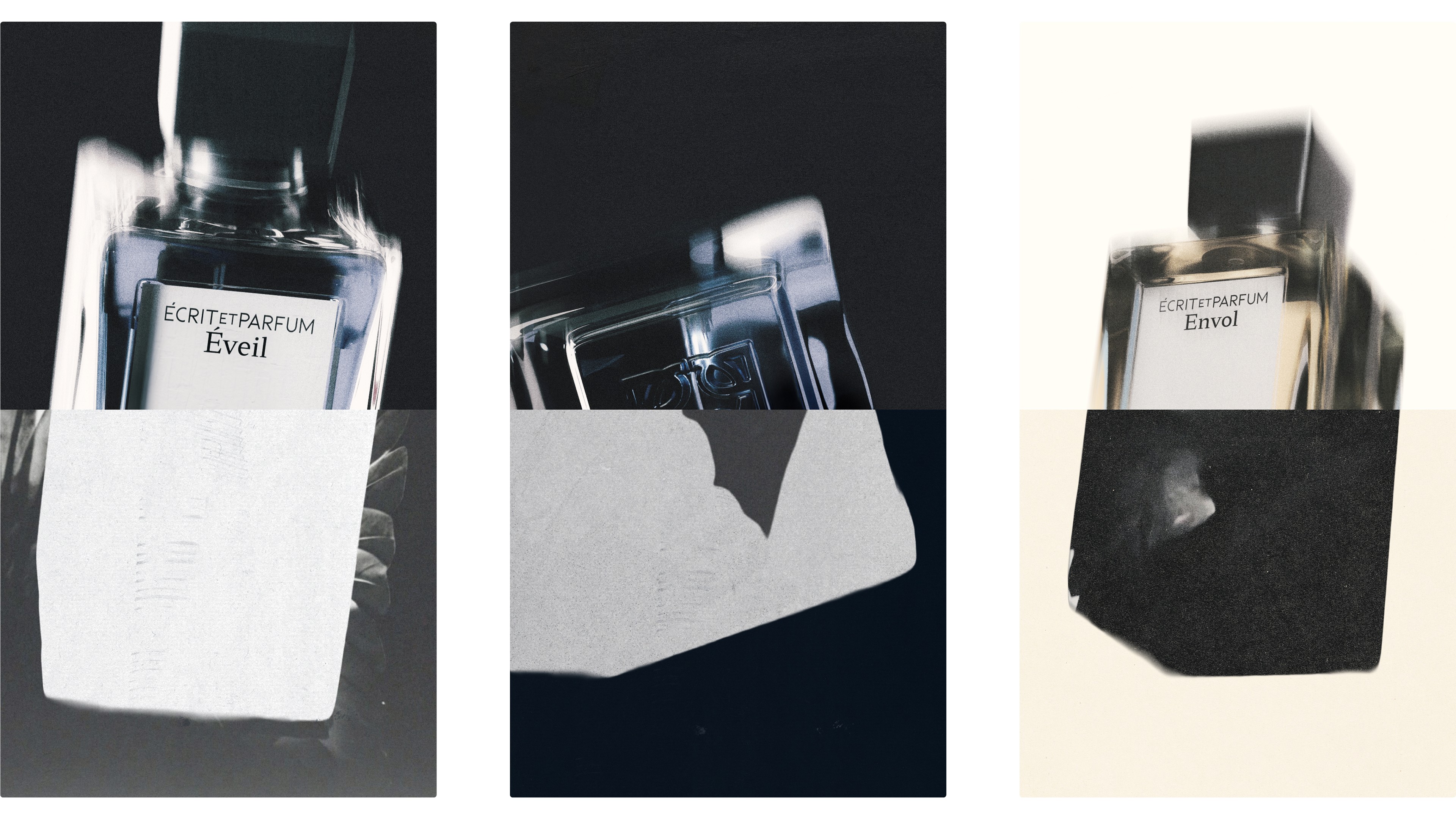 Écrit et Parfum campaign art direction and design creative
