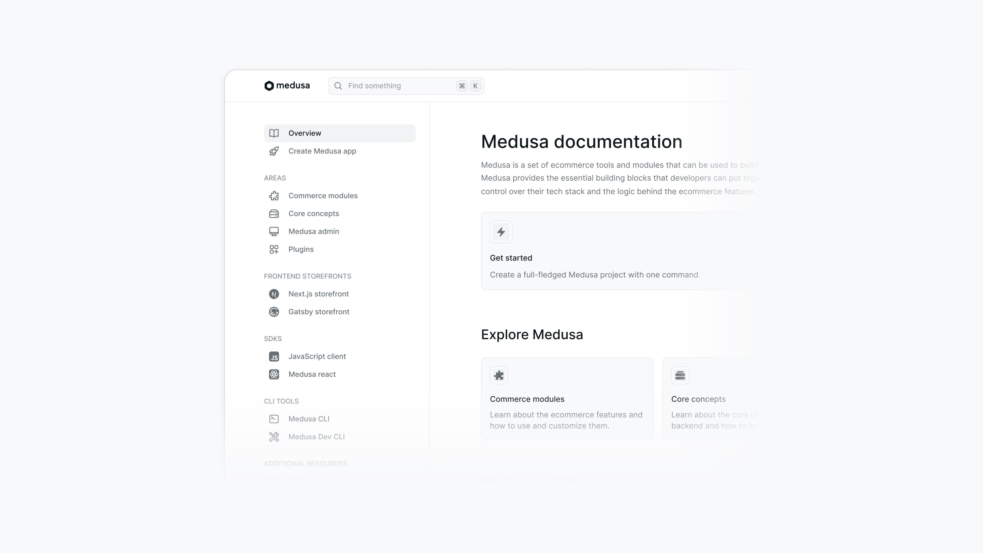 Medusa - Announcing Medusa's New Documentation