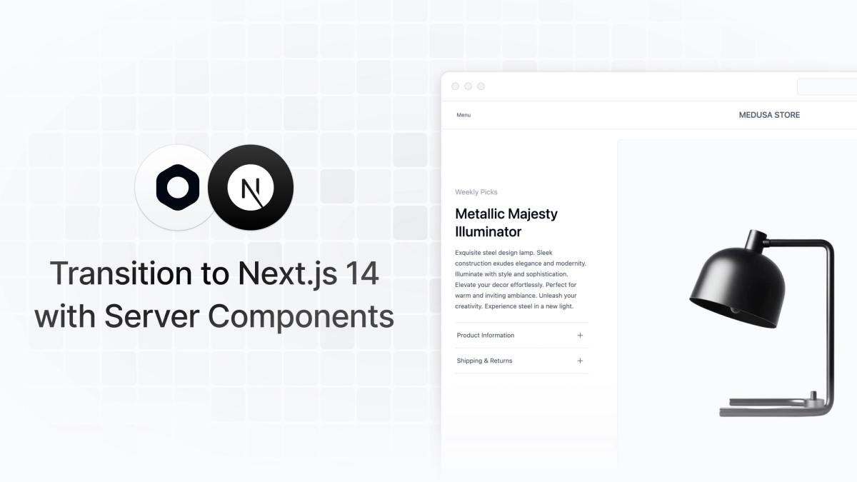 Medusa - Announcing Next.js Starter Redesign with Medusa UI support